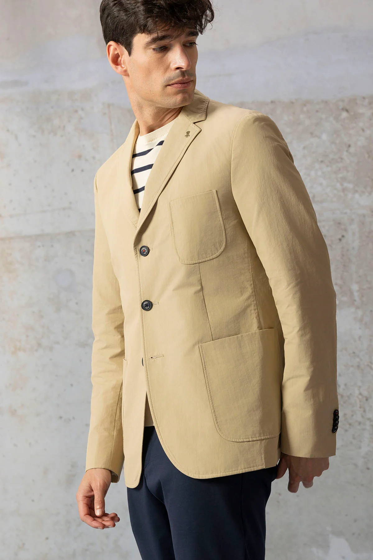 AMERICANA TÉCNICA BOLSILLOS PARCHE BEIGE - Image 5