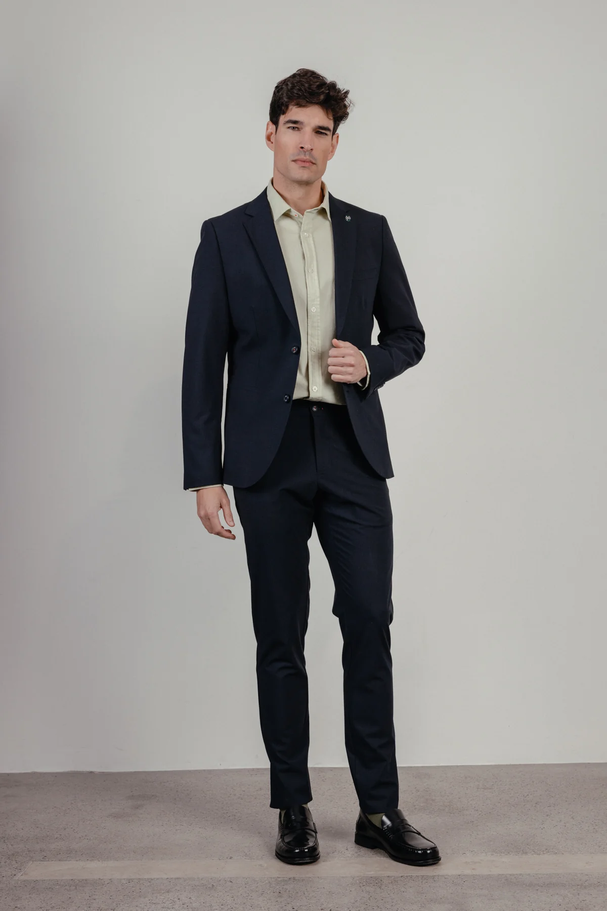 Americana traje comfort azul marino - Image 7