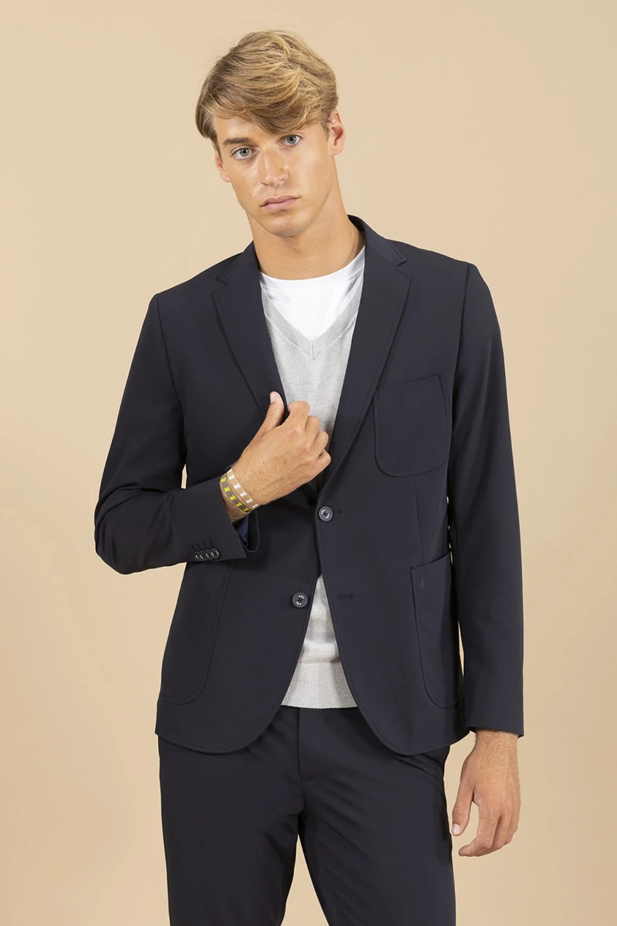 AMERICANA ULTRALIGERA BOLSILLOS PARCHE AZUL MARINO - Image 6