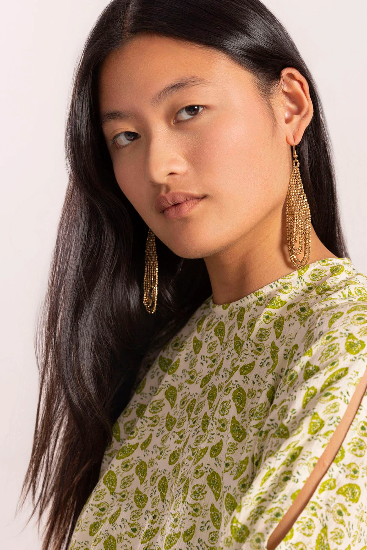 BLUSA TEEN CUT-OUT ESTAMPADO PAISLEY VERDE CLARO - Image 7