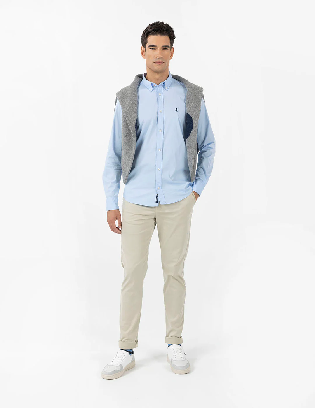 CAMISA BASIC LOGO AZUL CAPRI - Image 6