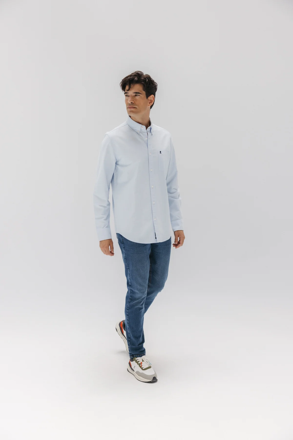 CAMISA CASUAL BOLSILLO PECHO OXFORD AZUL CLARO - Image 5