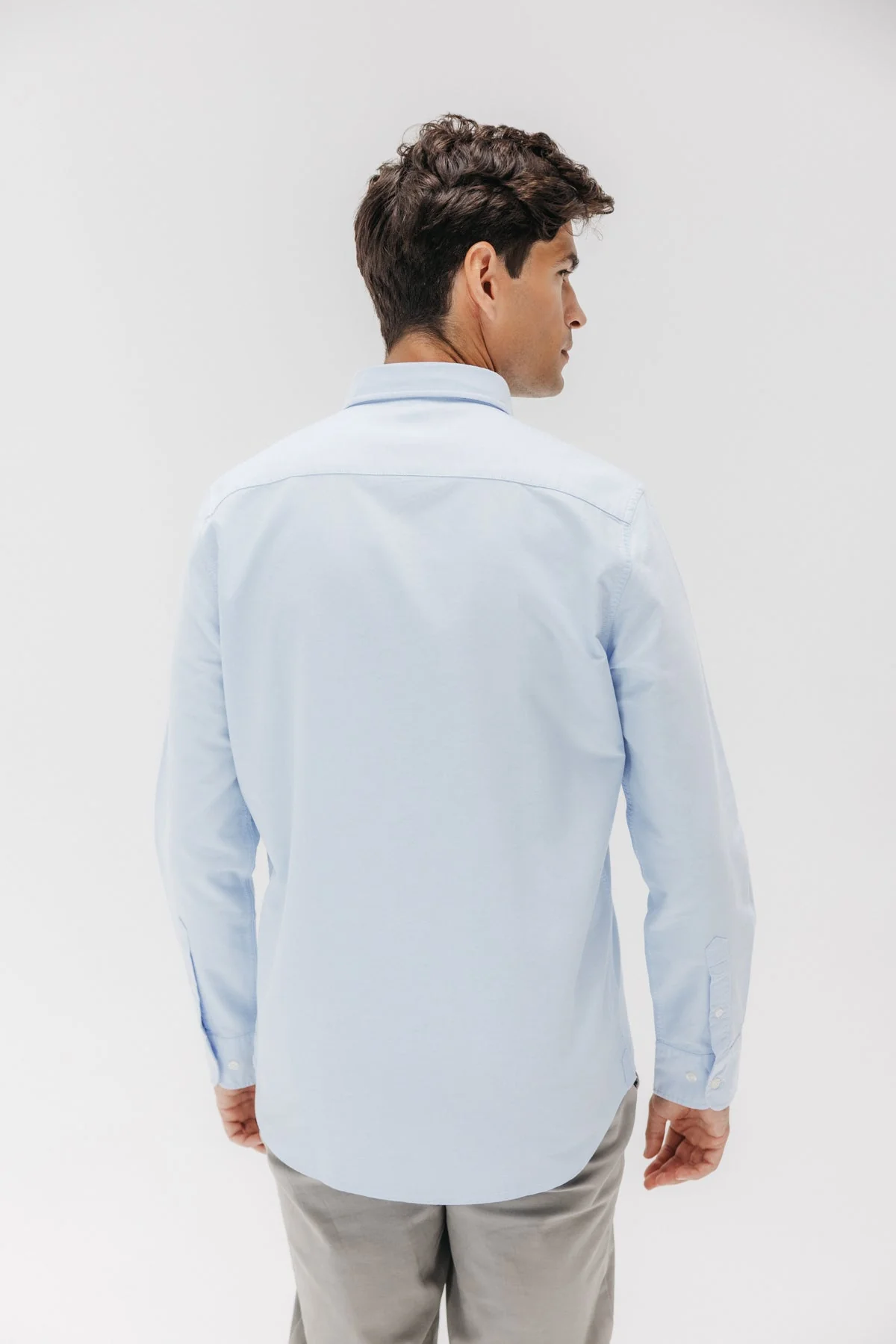 Camisa casual oxford continuidad azul - Image 4