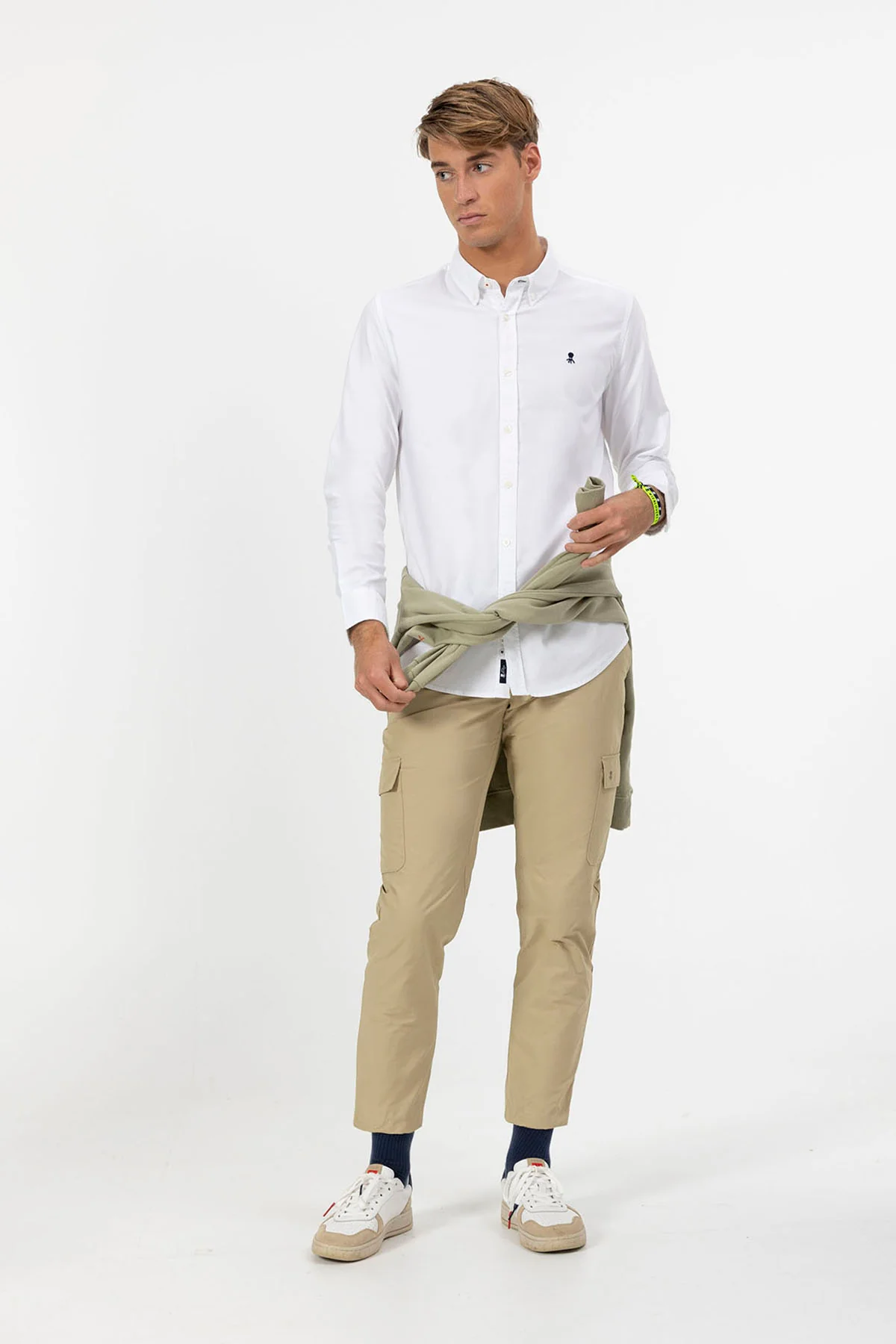 CAMISA CUELLO BOTÓN OXFORD BLANCO PURO - Image 3