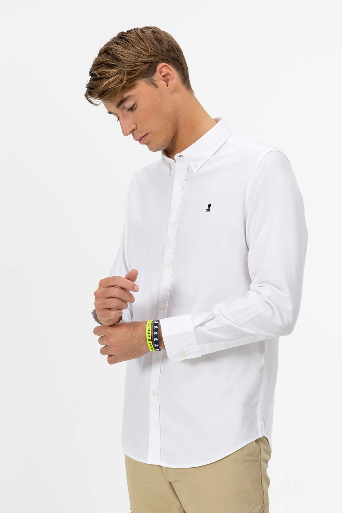 CAMISA CUELLO BOTÓN OXFORD BLANCO PURO - Image 6