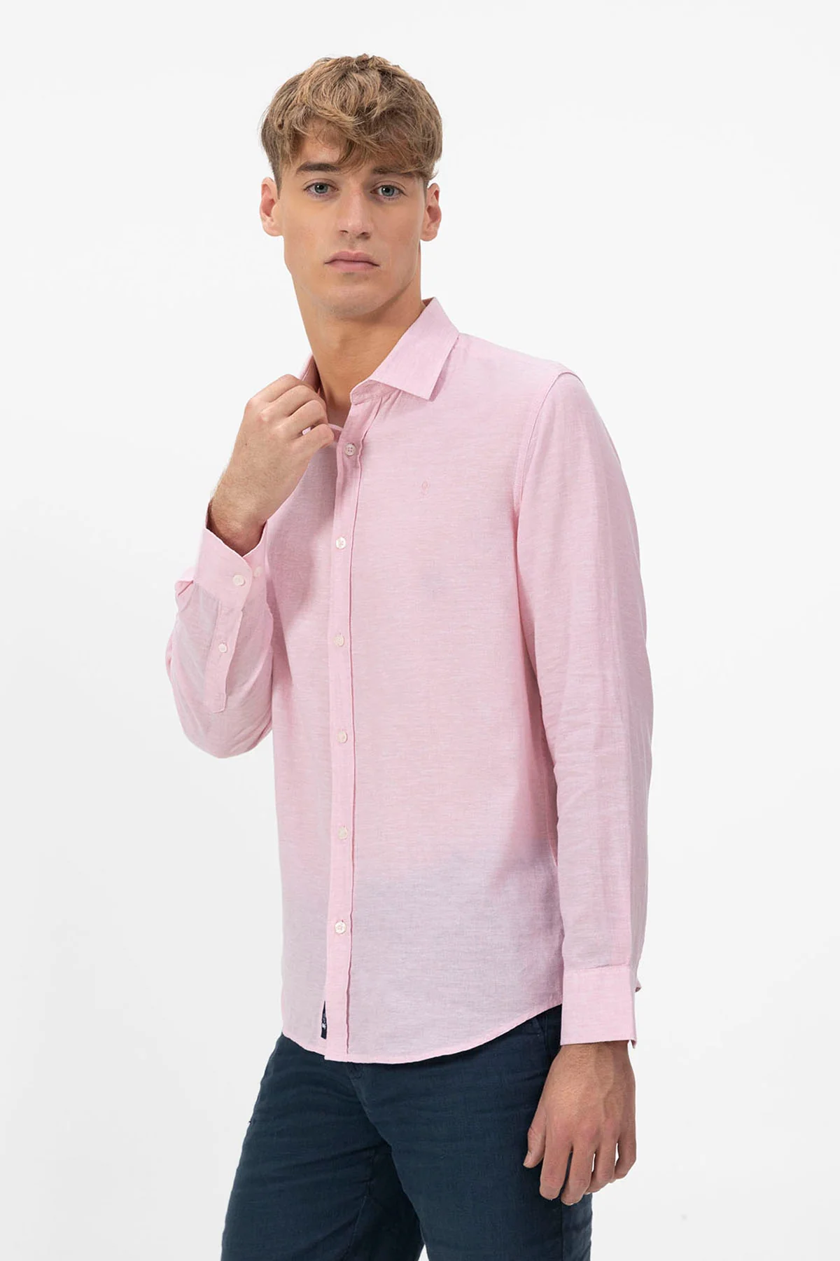 CAMISA LINO ROSA CLARO - Image 6