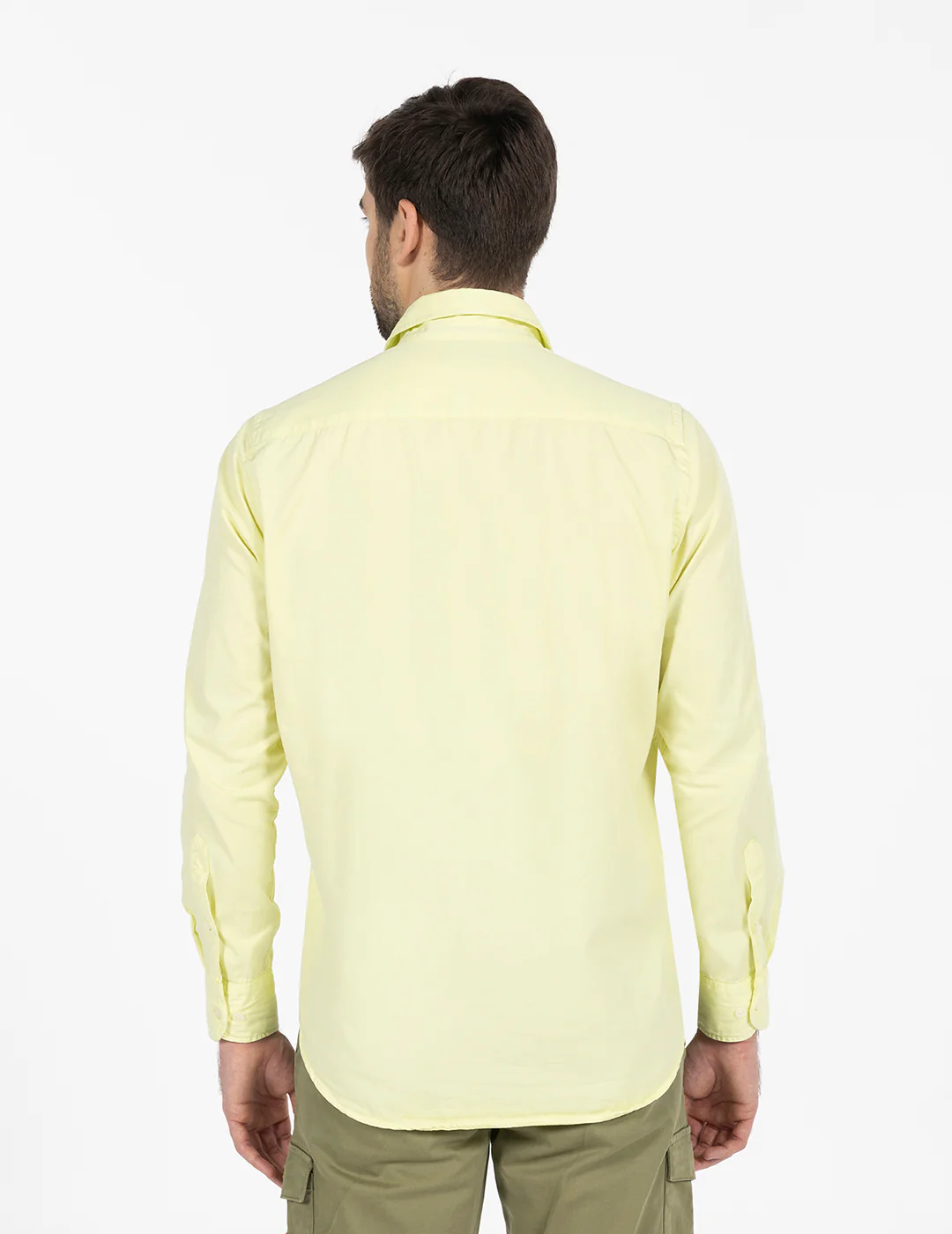 CAMISA LISA SARGA LAVADA AMARILLO LIMÓN - Image 4