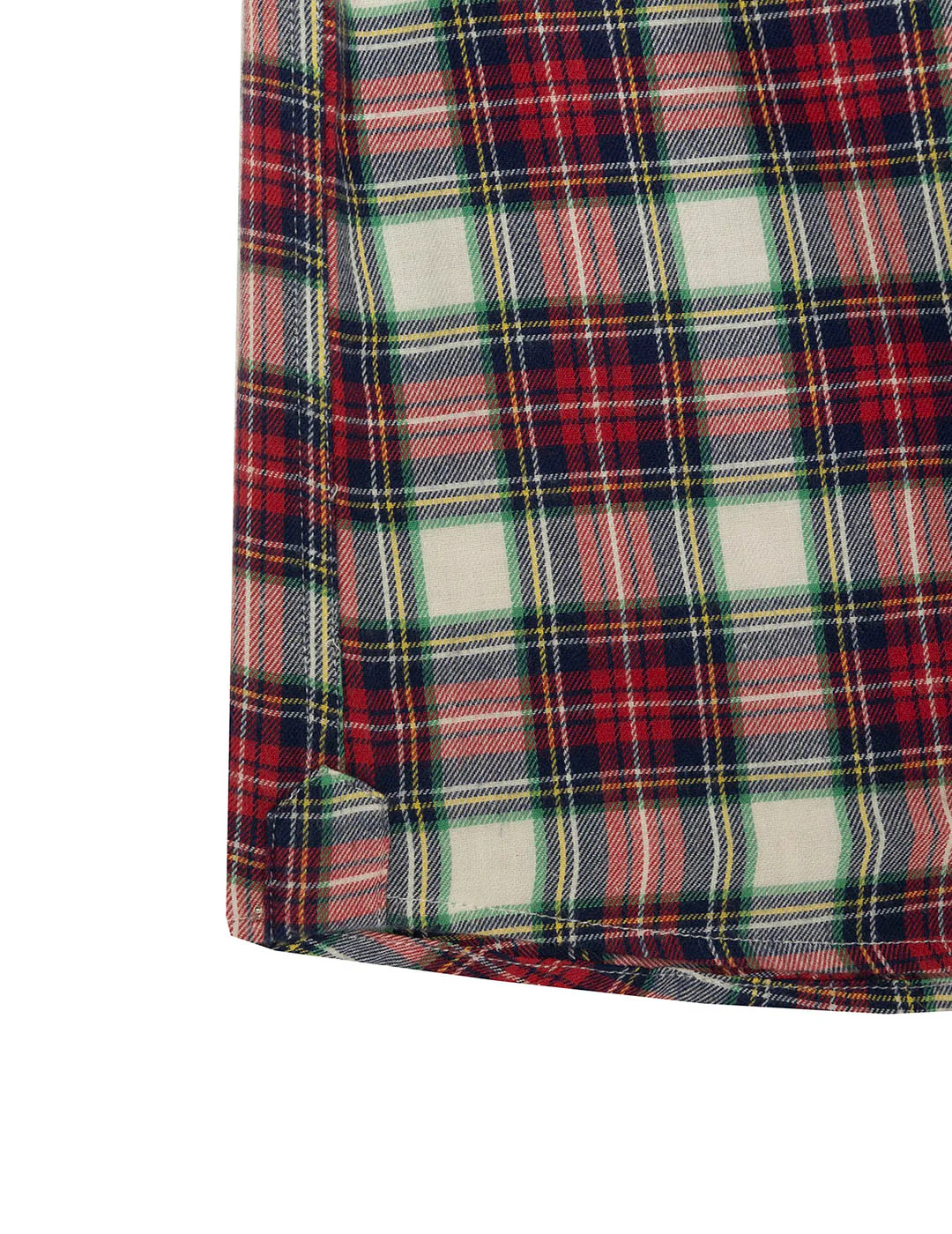 CAMISA NIÑO CUADROS TRICOLOR TWILL ROJO - Image 5