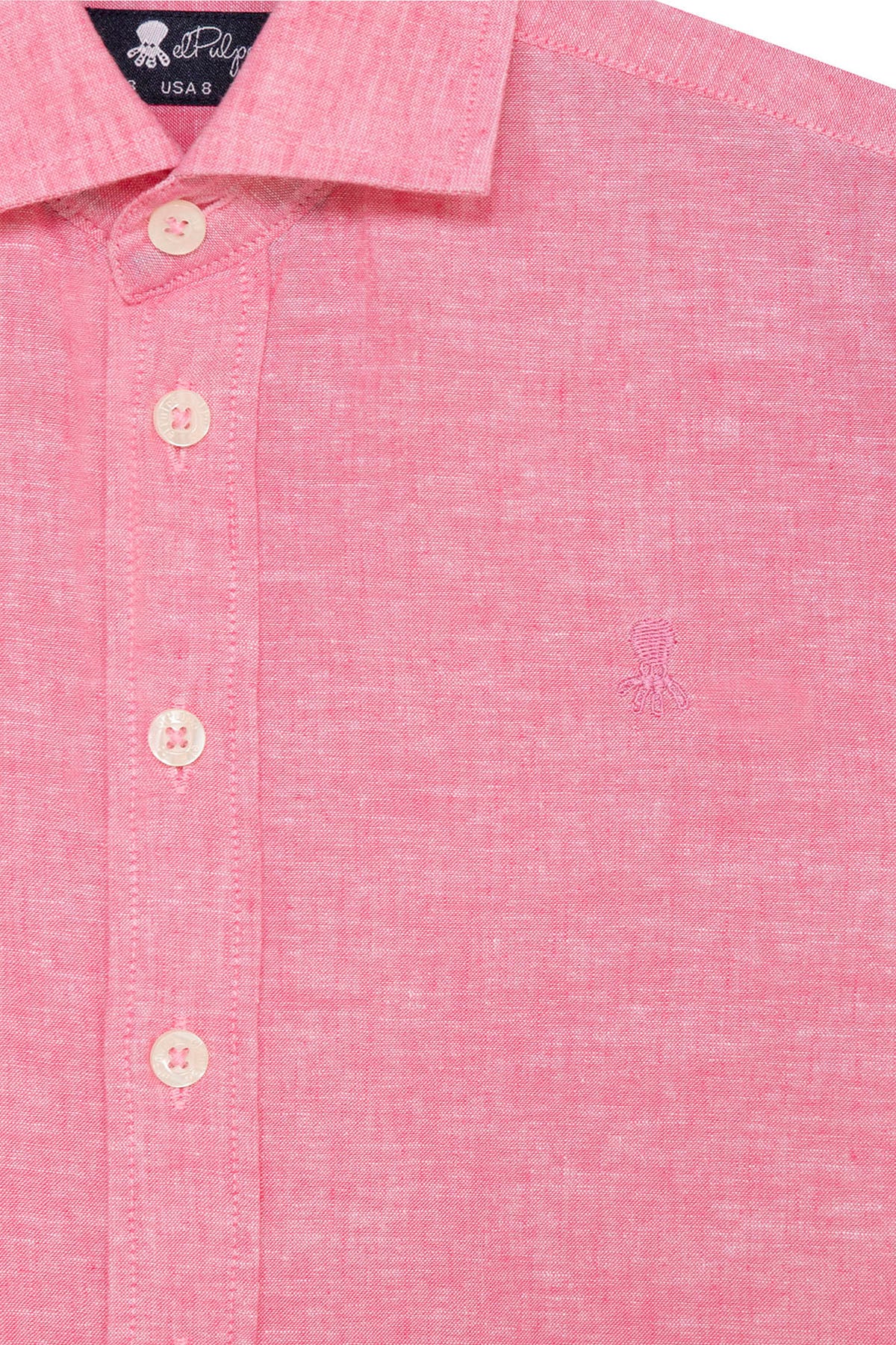 CAMISA NIÑO LINO ROSA - Image 3
