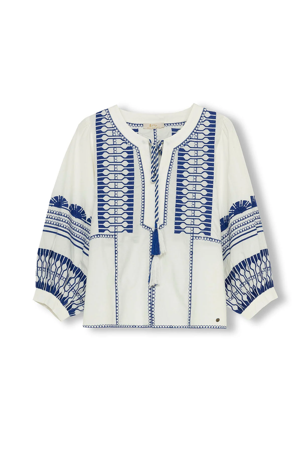 CAMISA TEEN BORDADO GRIEGO AZUL ELÉCTRICO - Image 6