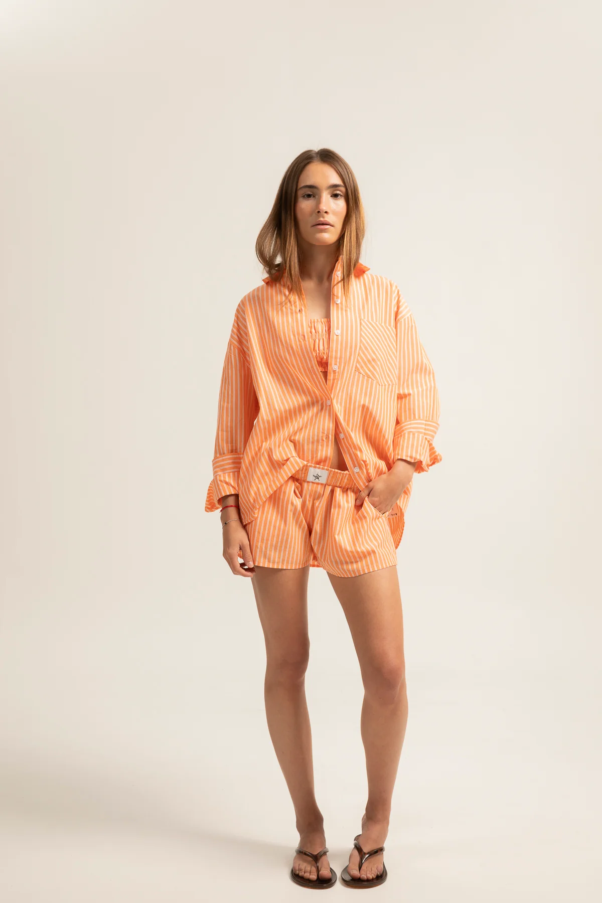 Camisa teen rayas naranja - Image 5