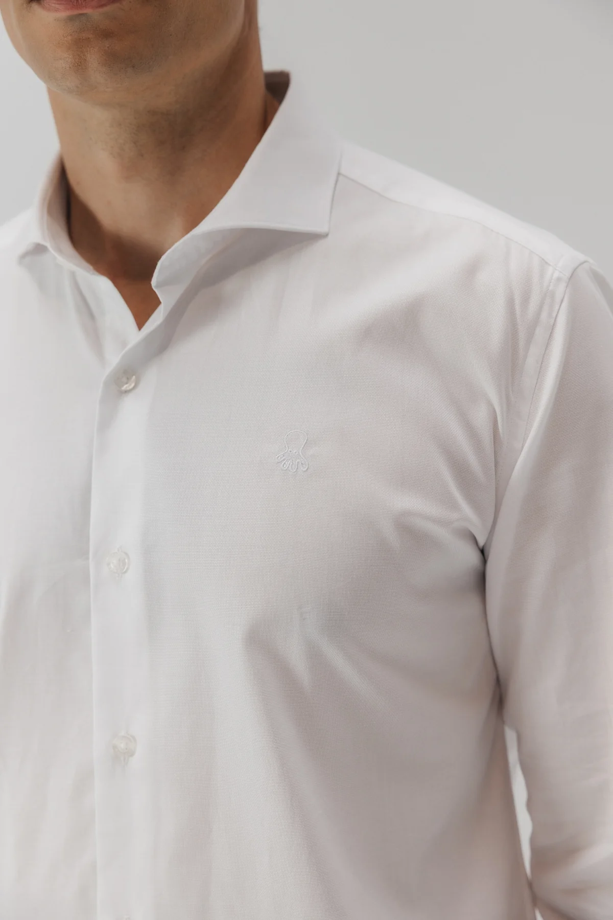 CAMISA VESTIR OXFORD ROYAL BLANCO PURO - Image 3