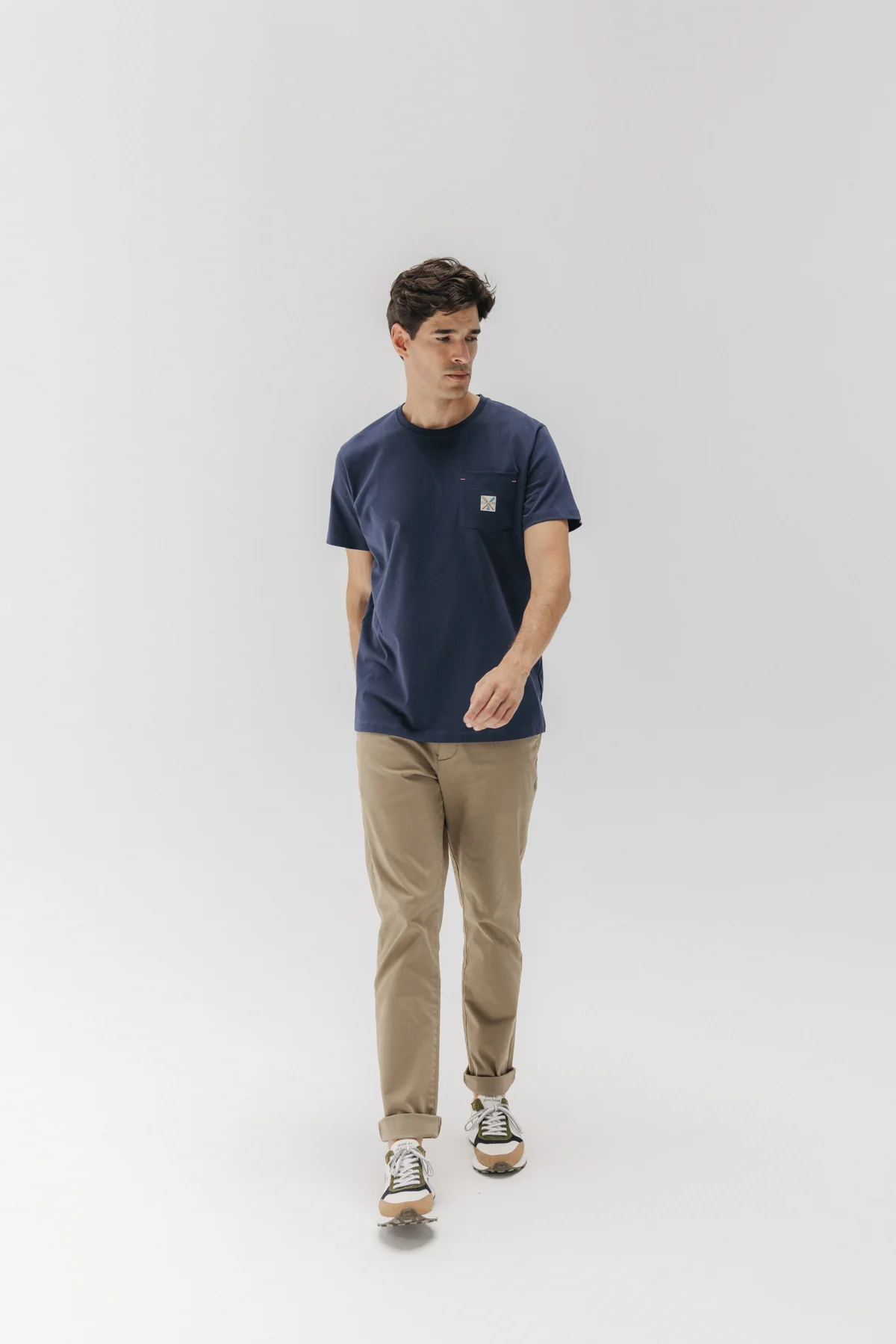 CAMISETA BOLSILLO PALAS AZUL MARINO DELAVÉ - Image 4