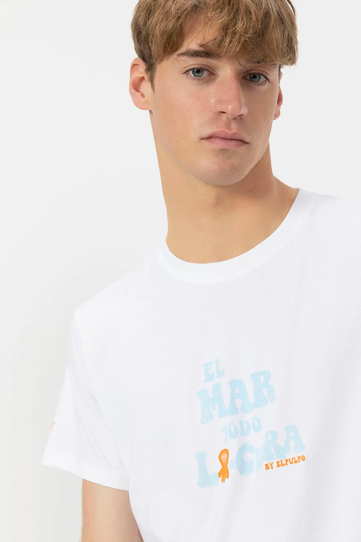 CAMISETA  EL MAR TODO LO-CURA BLANCO PURO - Image 3