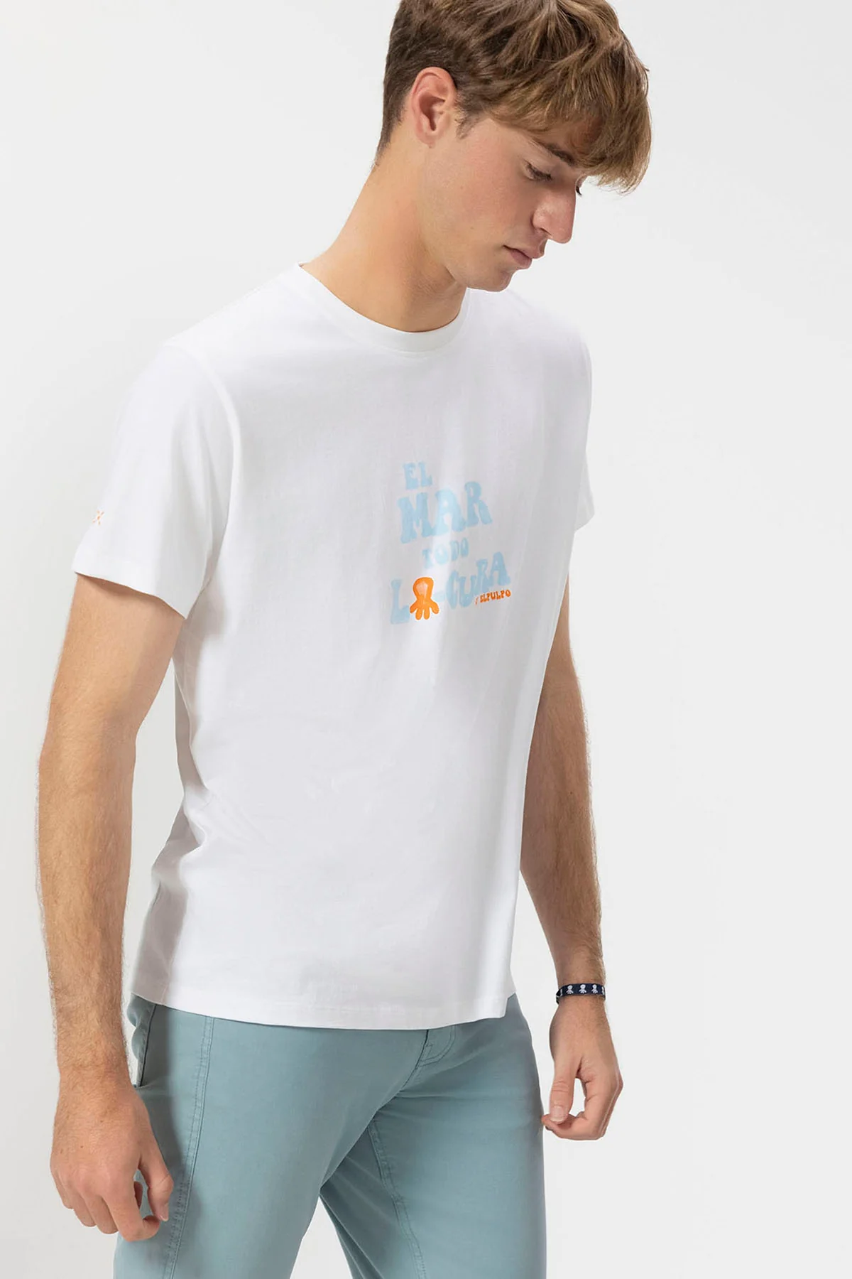 CAMISETA  EL MAR TODO LO-CURA BLANCO PURO - Image 4