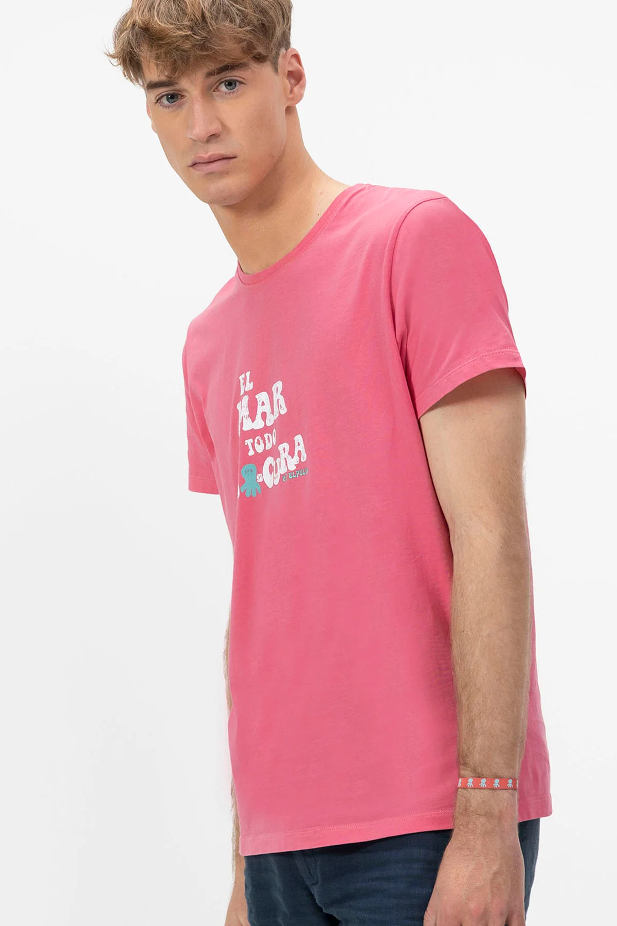 CAMISETA  EL MAR TODO LO-CURA ROSA CHICLE - Image 6