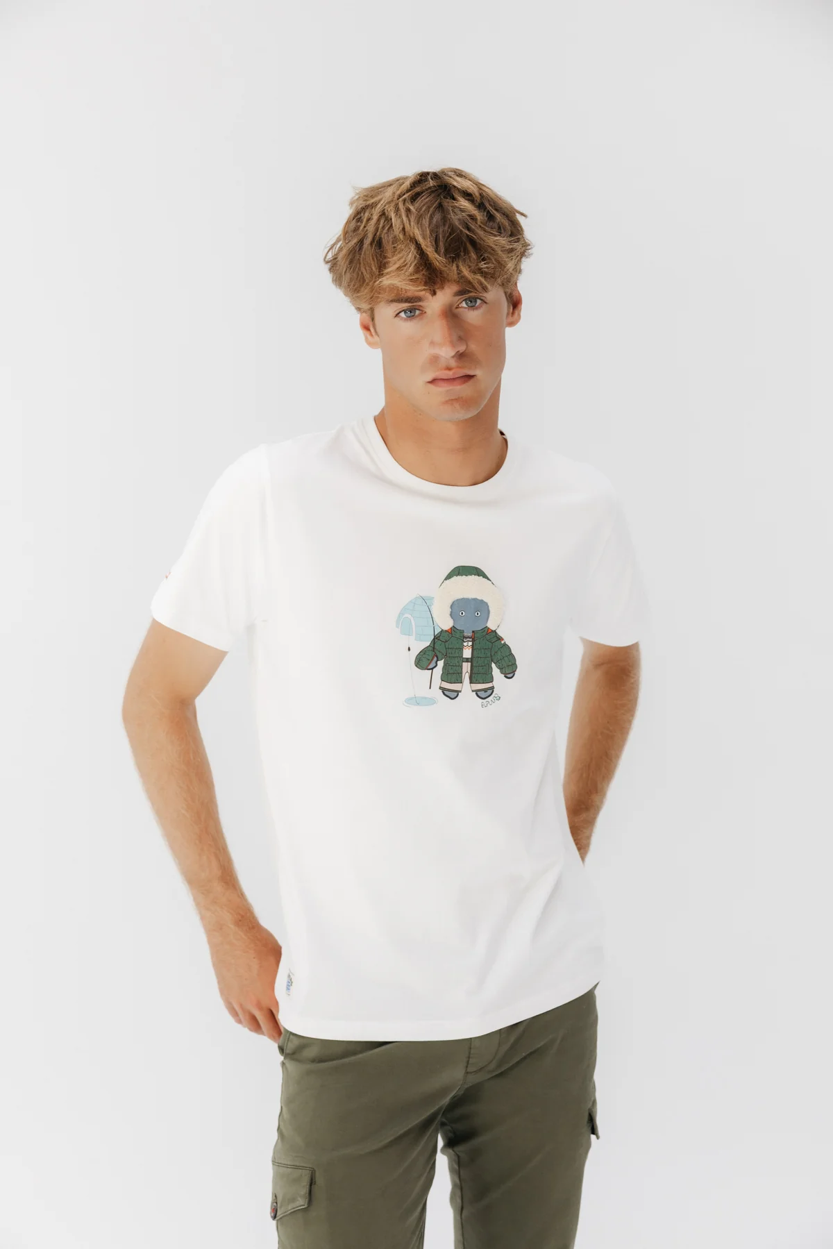 CAMISETA ELPULPO ESQUIMAL BLANCO PURO