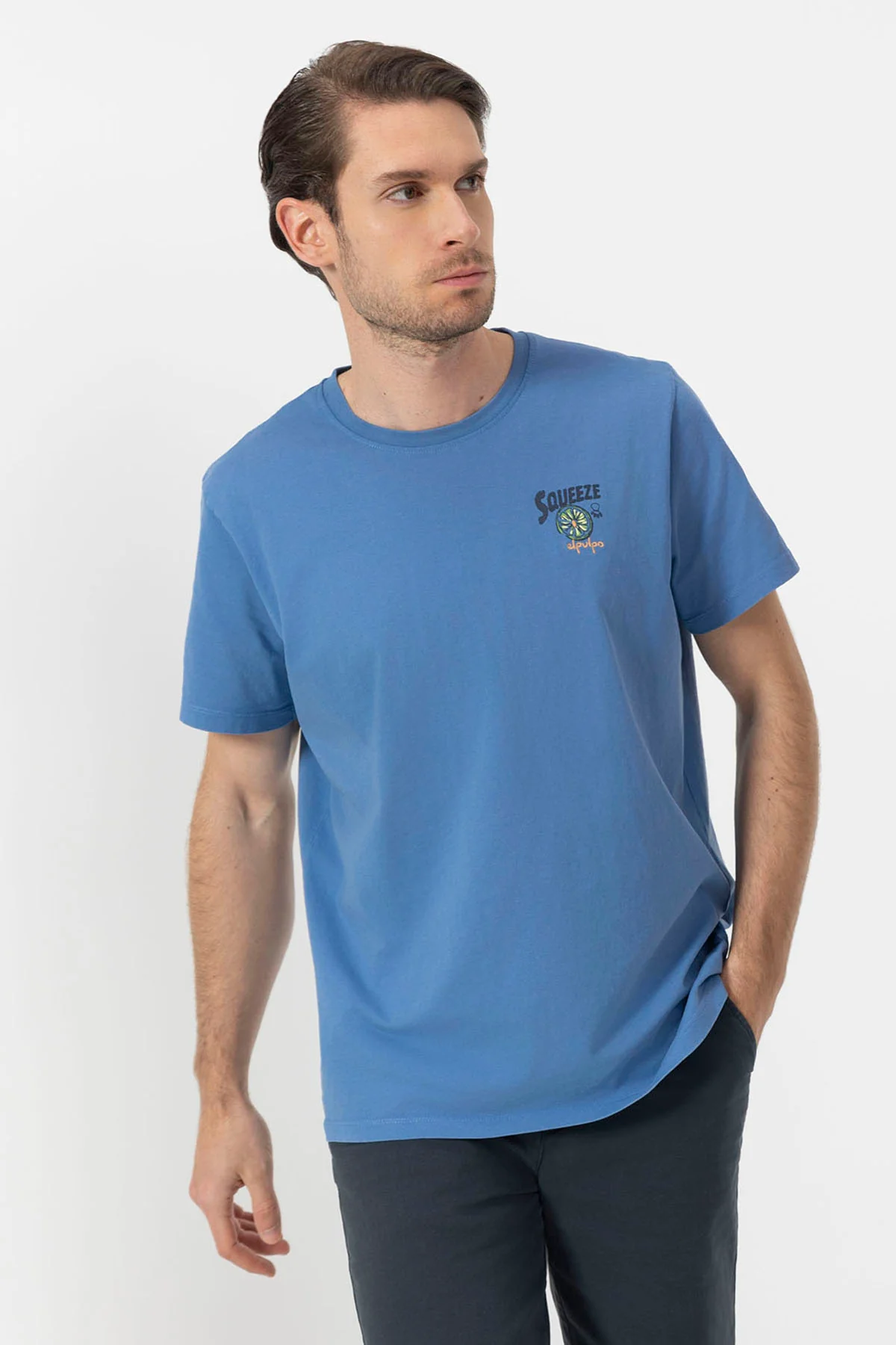 CAMISETA ESTAMPADO SQUEEZE ÍNDIGO - Image 2