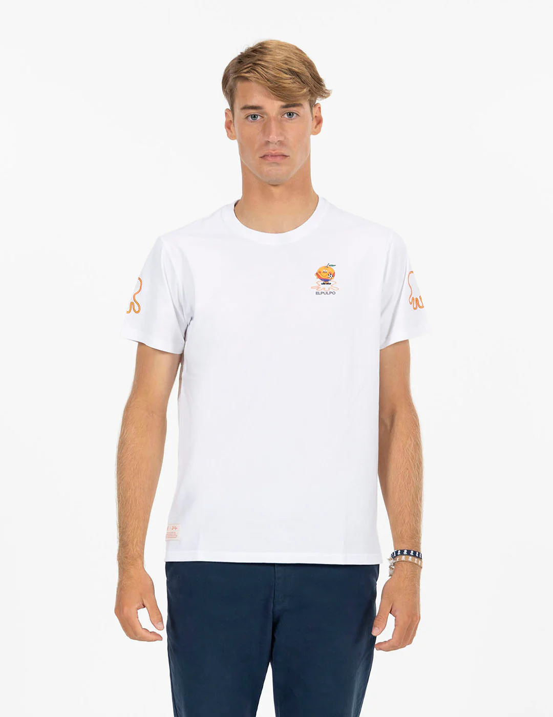 CAMISETA ESTAMPADO TRIPLE EMBLEMA NARANJITO BLANCO PURO - Image 5