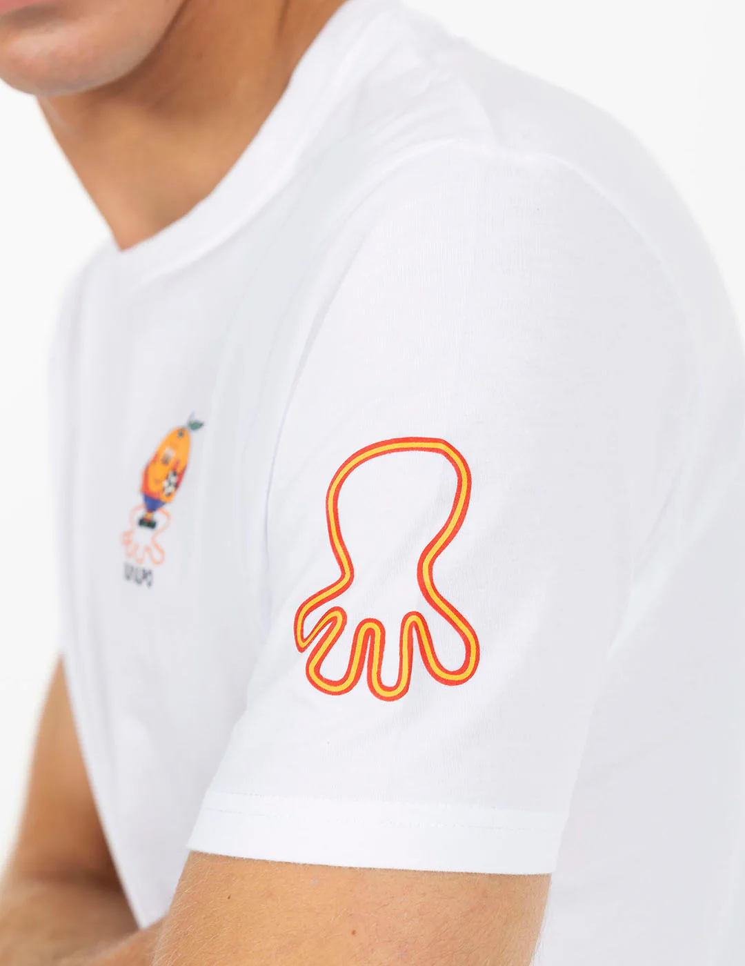 CAMISETA ESTAMPADO TRIPLE EMBLEMA NARANJITO BLANCO PURO - Image 6