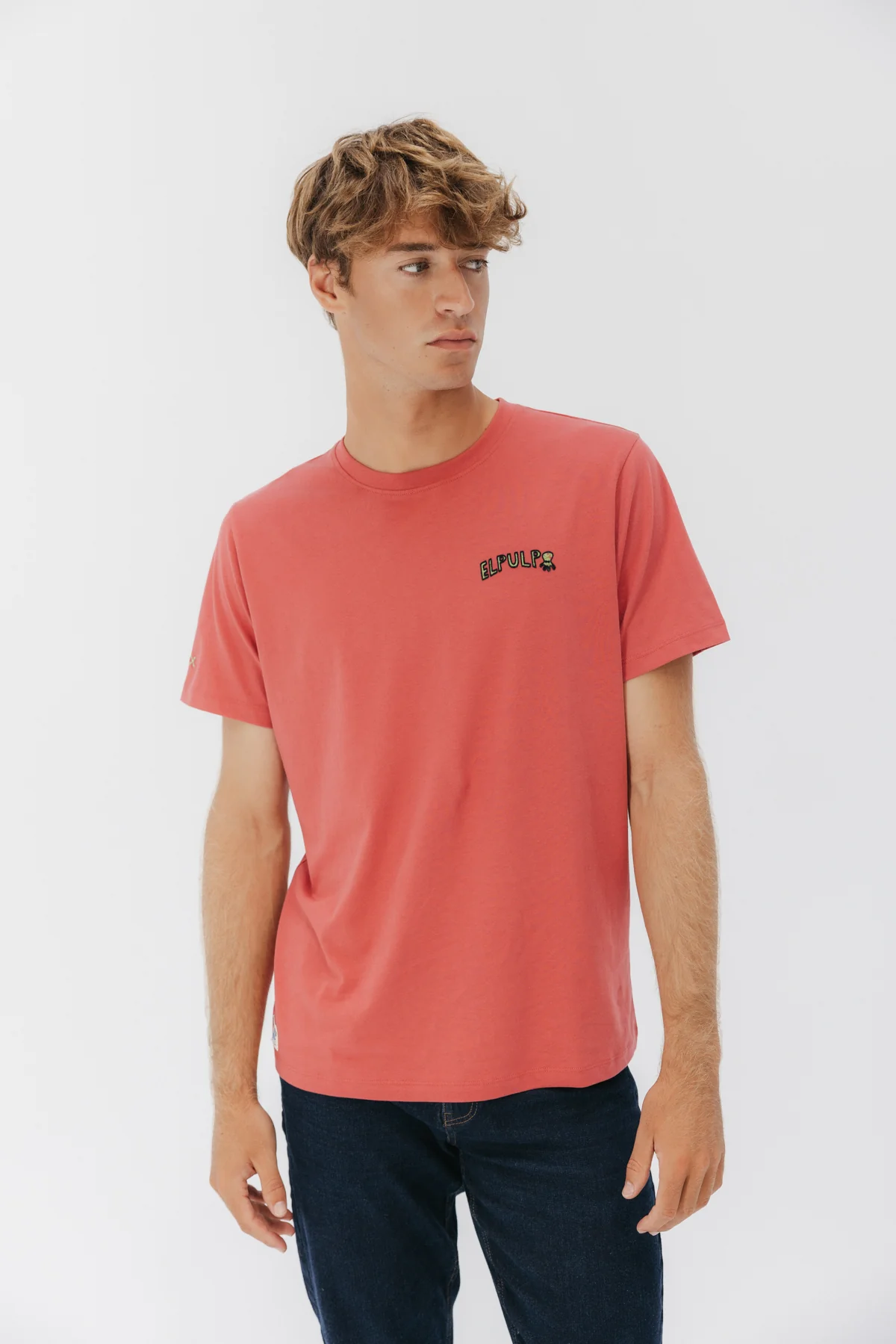 CAMISETA LET´S SAVE OUR PLANET ROJO DELAVÉ - Image 4