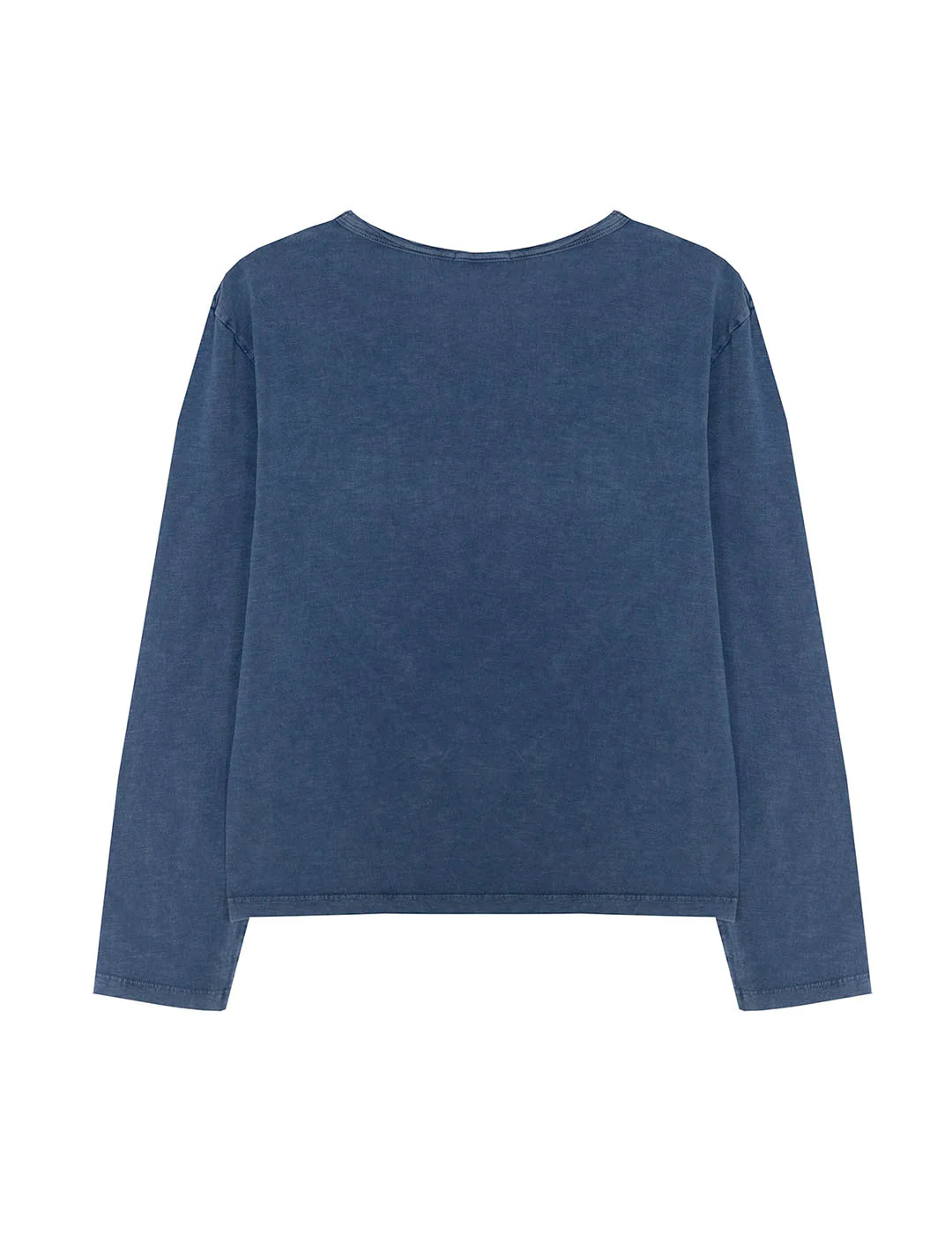CAMISETA MANGA LARGA TEEN CON BOTONES  INDIGO DELAVÉ - Image 4