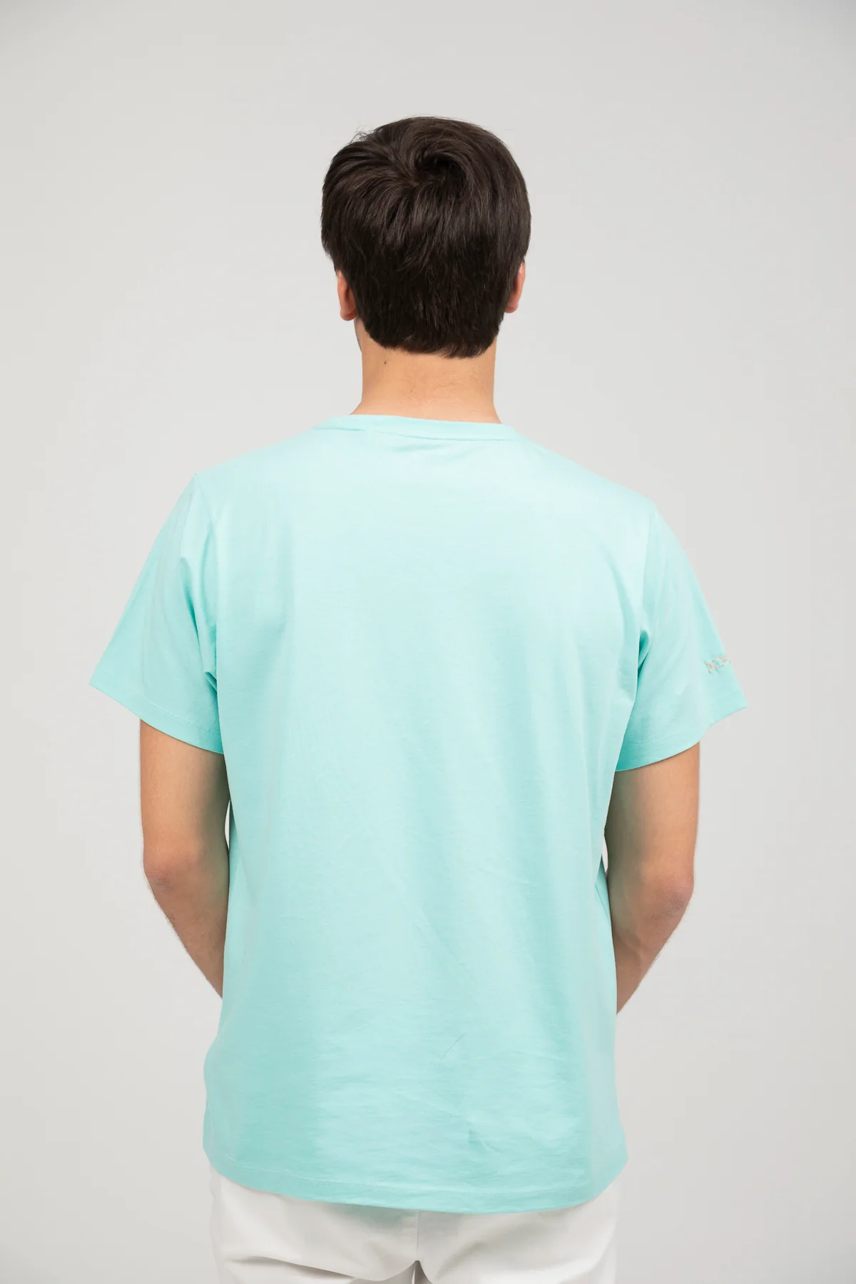 Camiseta mensaje el mar todo locura verde agua - Image 3