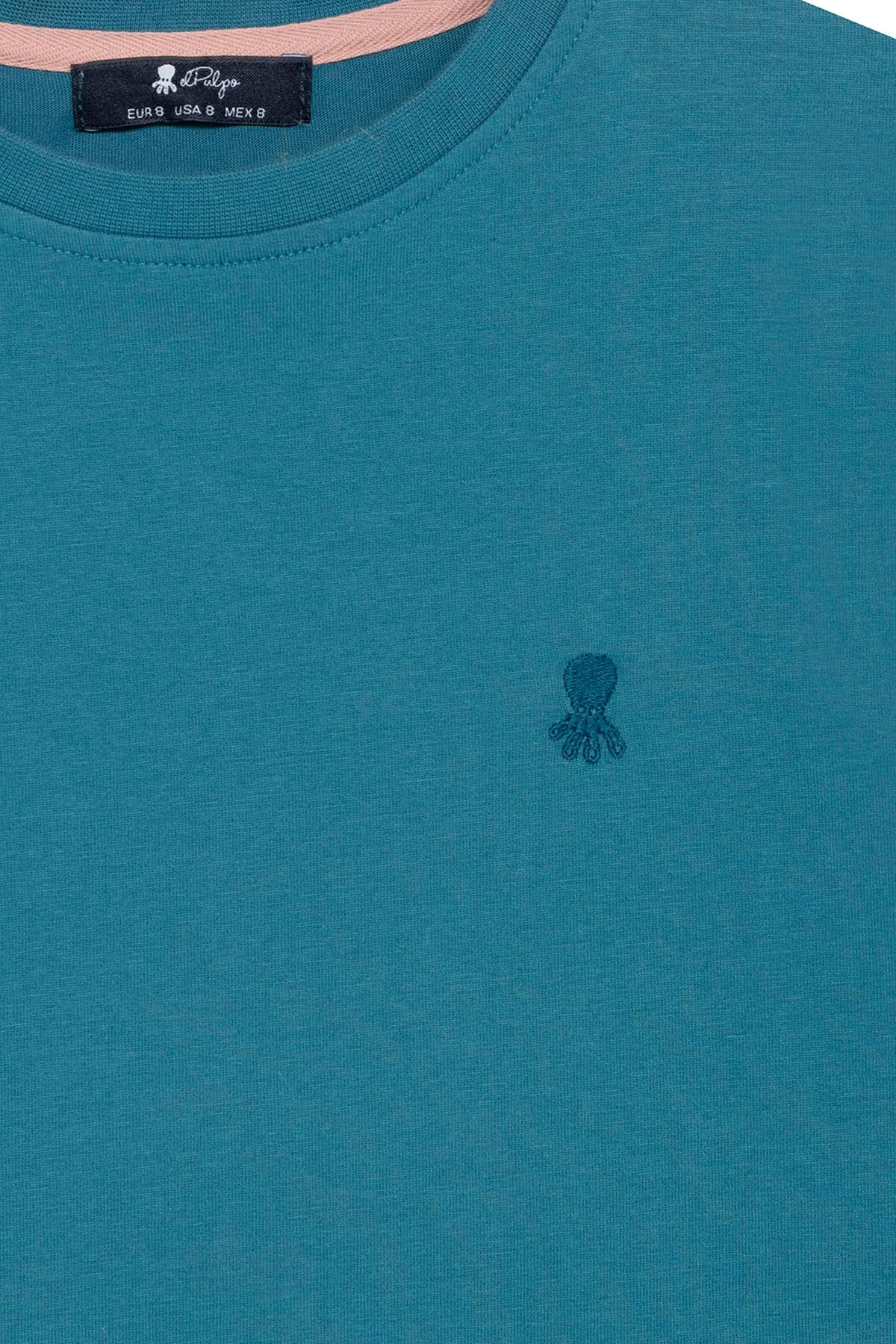 CAMISETA NIÑO BORDADO LOGO ELPULPO A TONO AZUL ZAFIRO - Image 3