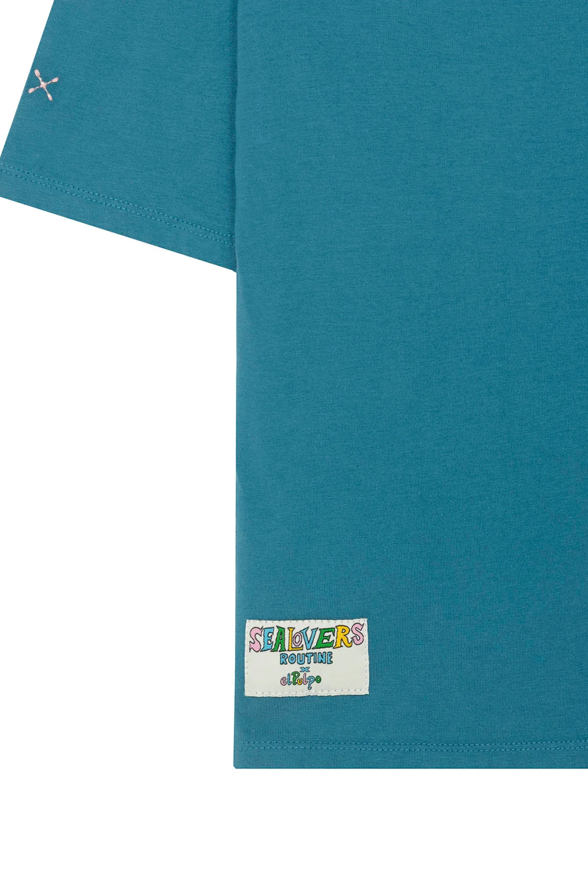 CAMISETA NIÑO BORDADO LOGO ELPULPO A TONO AZUL ZAFIRO - Image 6