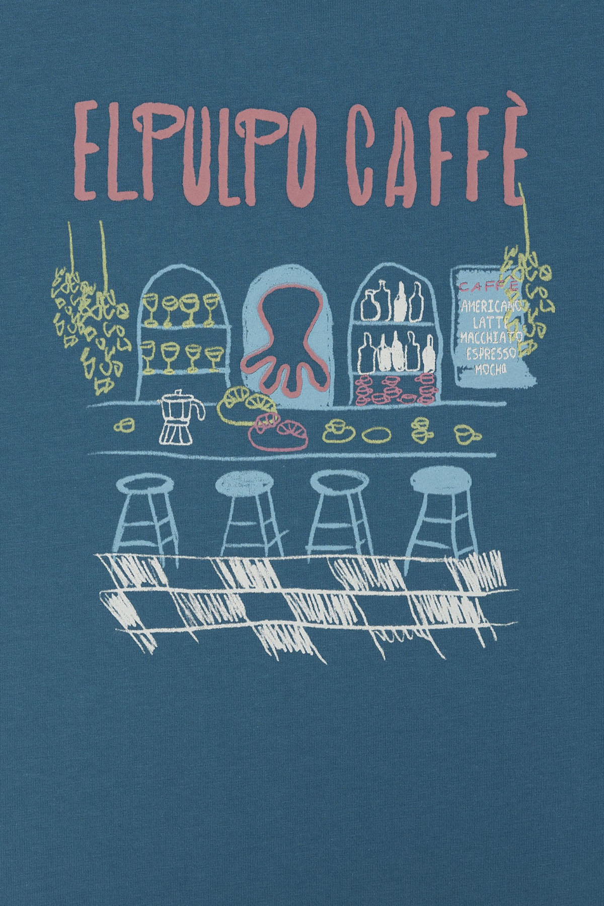 CAMISETA NIÑO ESTAMPADO ELPULPO CAFÉ AZUL ZAFIRO - Image 4