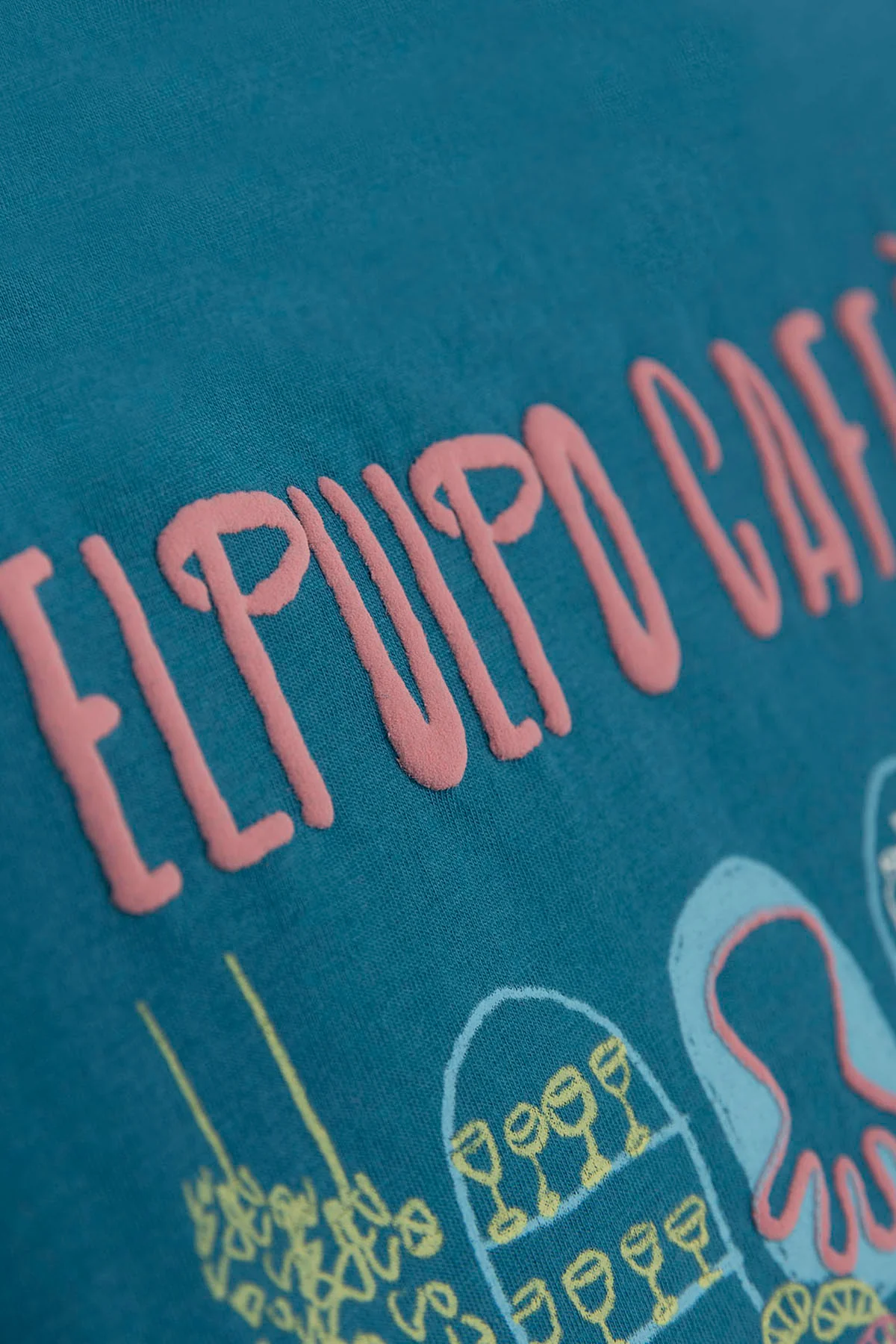 CAMISETA NIÑO ESTAMPADO ELPULPO CAFÉ AZUL ZAFIRO - Image 5