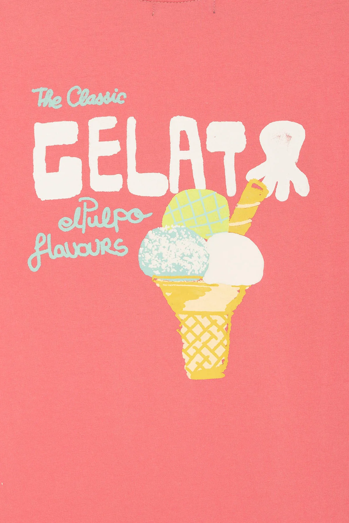 CAMISETA NIÑO OVERSIZE GELATO ROSA CHICLE - Image 4