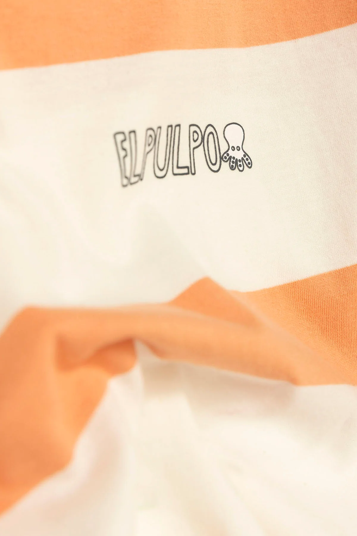 CAMISETA NIÑO OVERSIZE RAYA ANCHA MELOCOTÓN - Image 3