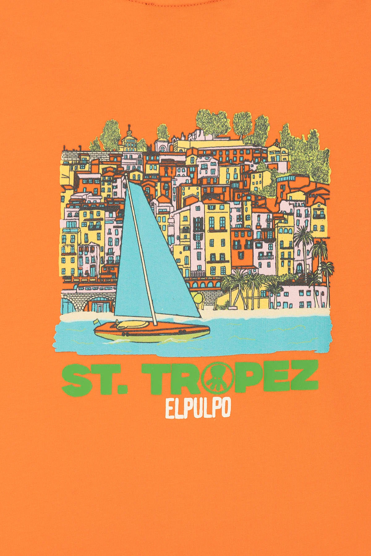 CAMISETA NIÑO OVERSIZE ST TROPEZ NARANJA CLARO - Image 3