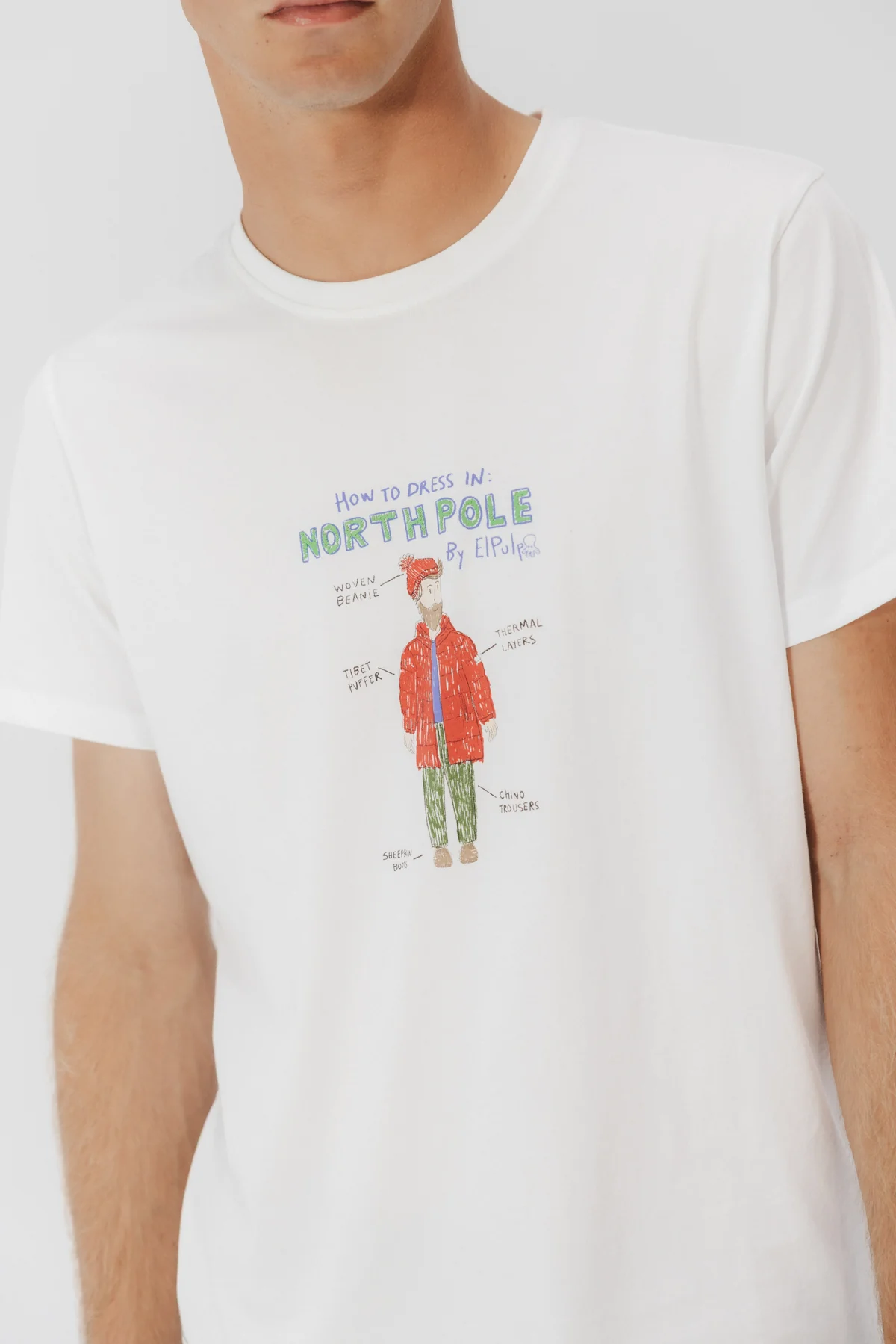 CAMISETA NORTH POLE OUTFIT BLANCO PURO - Image 2