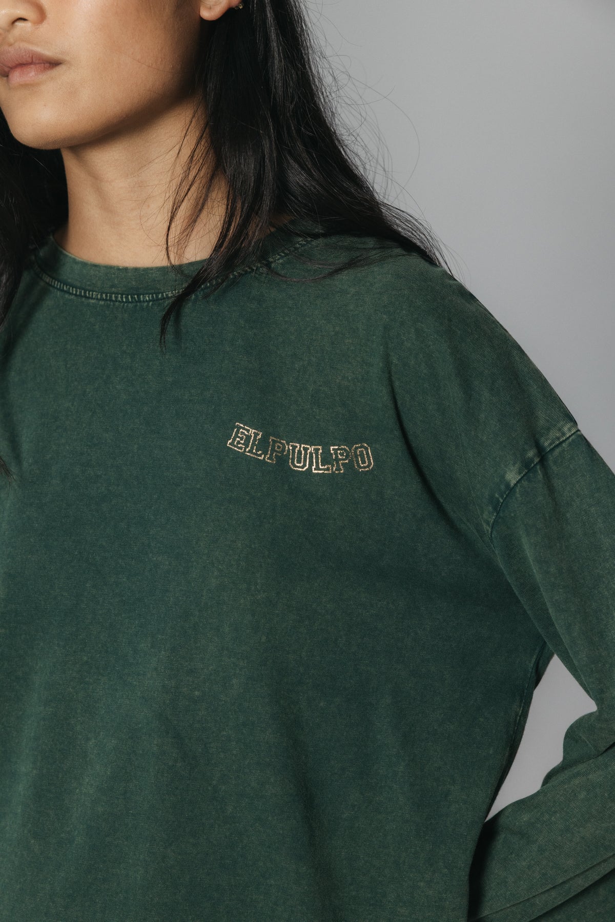 Camiseta teen alas verde militar - Image 2