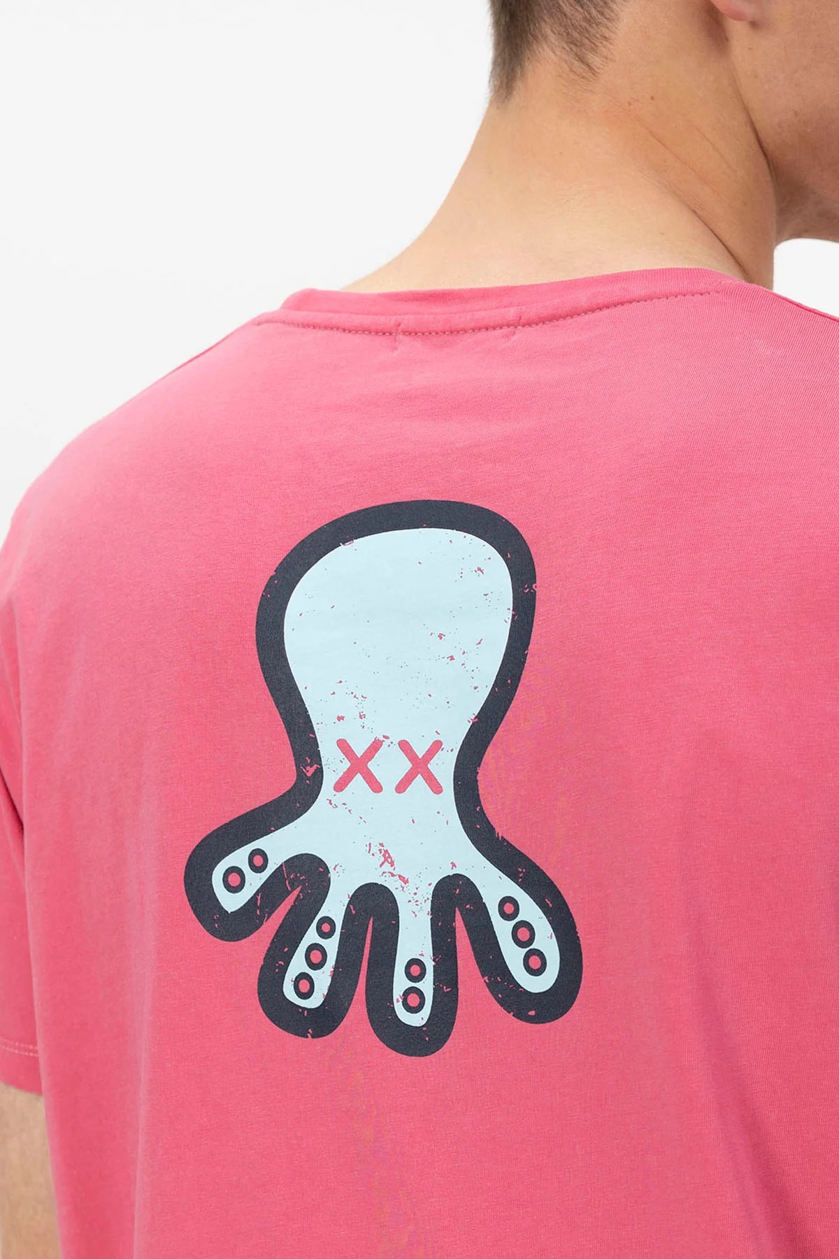 CAMISETA TRIPLE LOGO DIBUJADO ROSA CHICLE - Image 4
