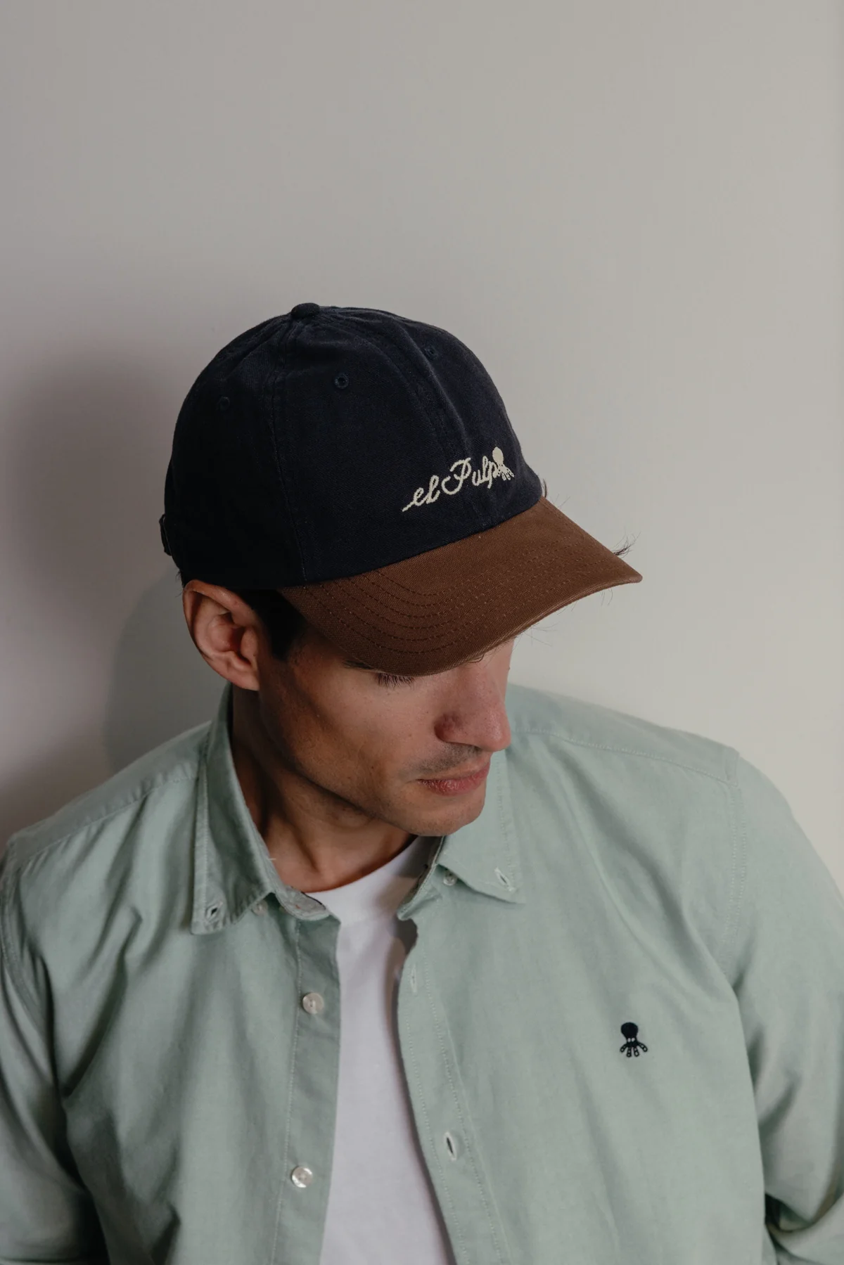 Gorra bicolor elPulpo azul marino - Image 3
