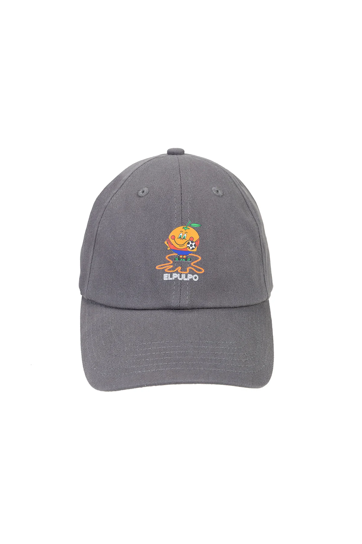 GORRA LAVADA ESTAMPADO ELPULPO Y NARANJITO CARBÓN - Image 4