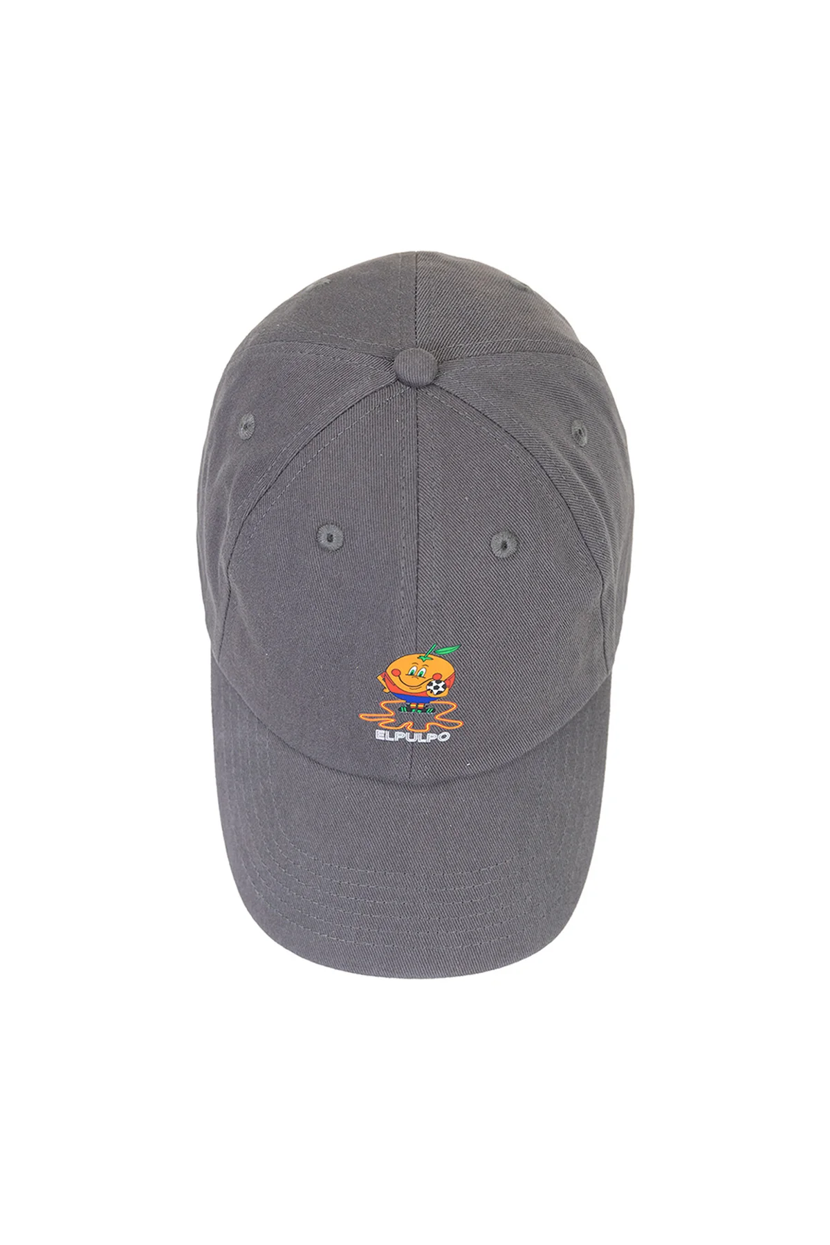 GORRA LAVADA ESTAMPADO ELPULPO Y NARANJITO CARBÓN - Image 6