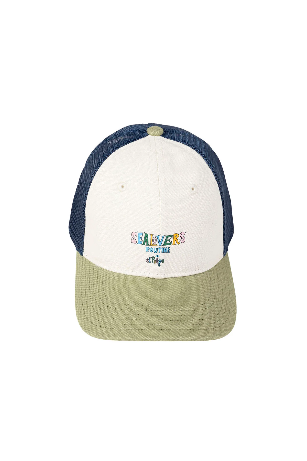 GORRA REJILLA ESTAMPADO DIBUJADO SEALOVERS ROUTINE BLANCO ROTO - Image 5