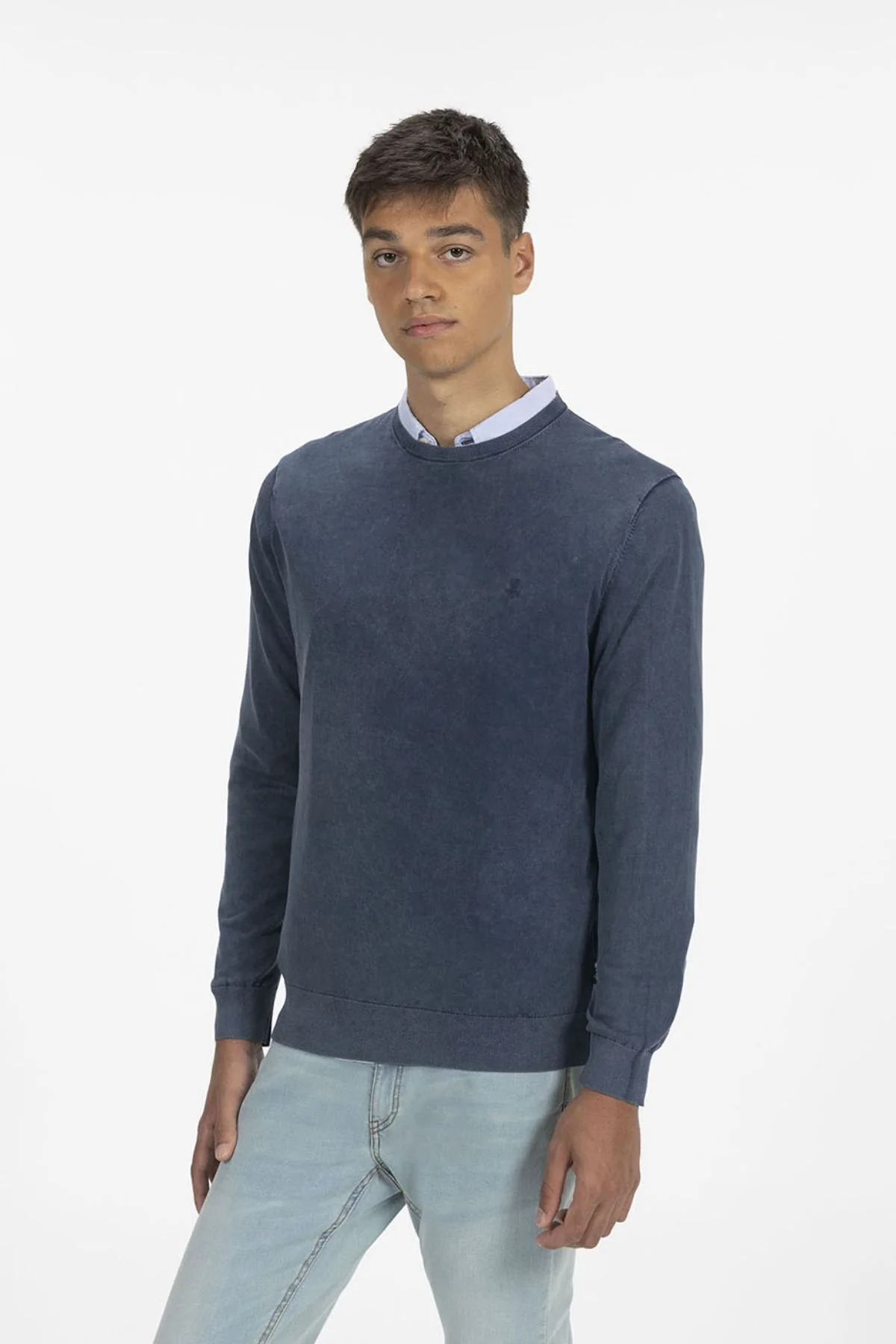 JERSEY DE PUNTO LAVADO AZUL MARINO DELAVÉ - Image 3