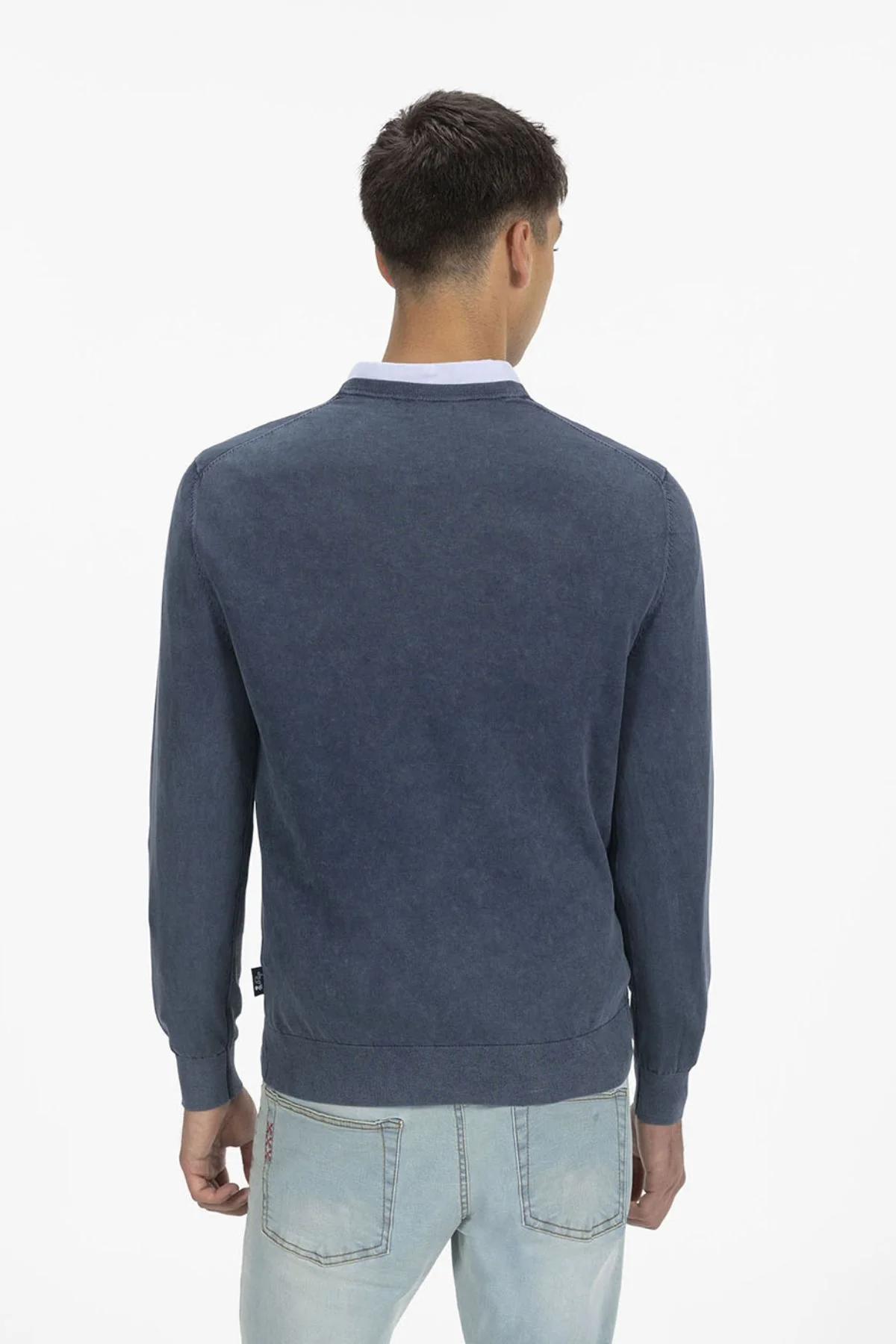 JERSEY DE PUNTO LAVADO AZUL MARINO DELAVÉ - Image 5