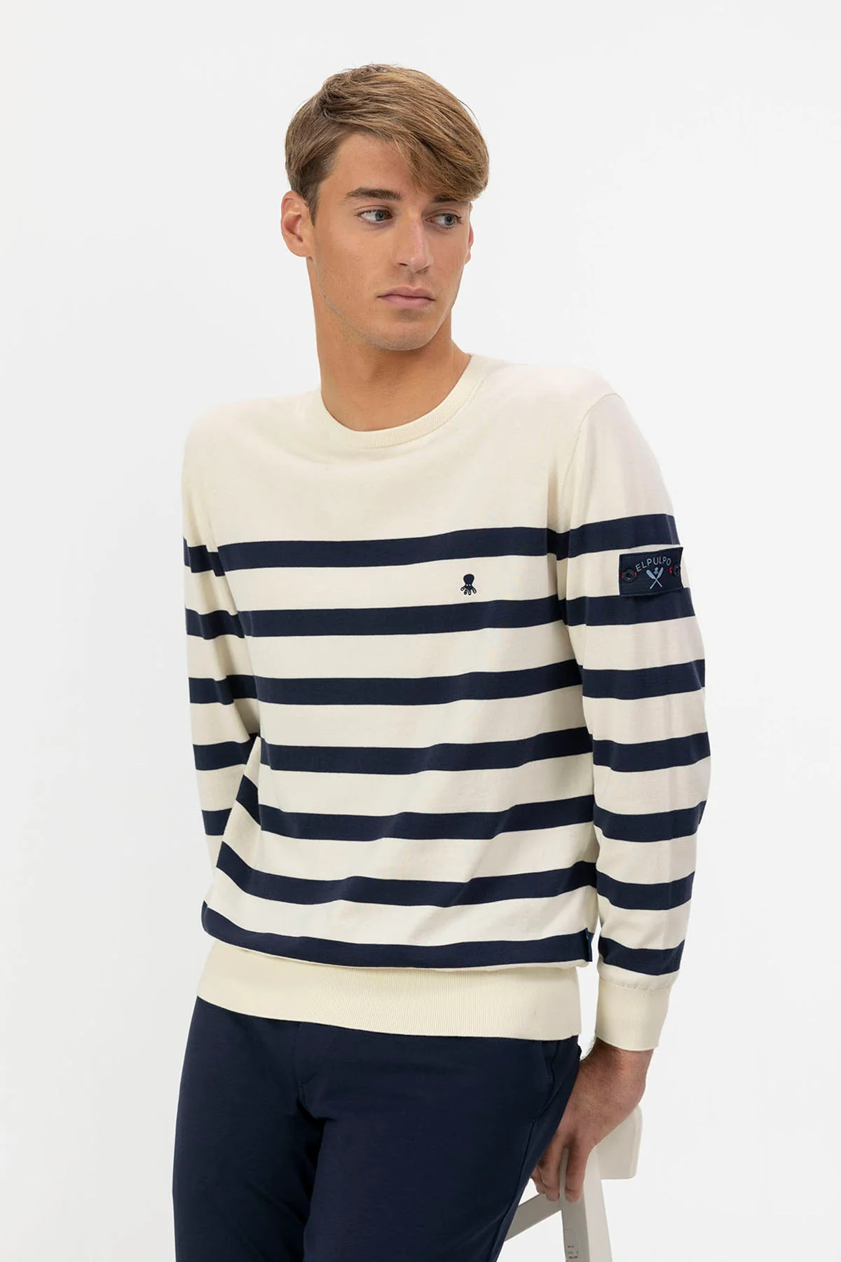 JERSEY MARINERO CON PARCHE MULTICOLOR - Image 6