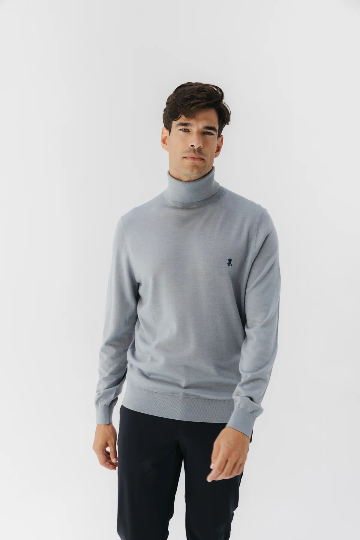 JERSEY MERINO CUELLO CISNE GRIS VIGORÉ