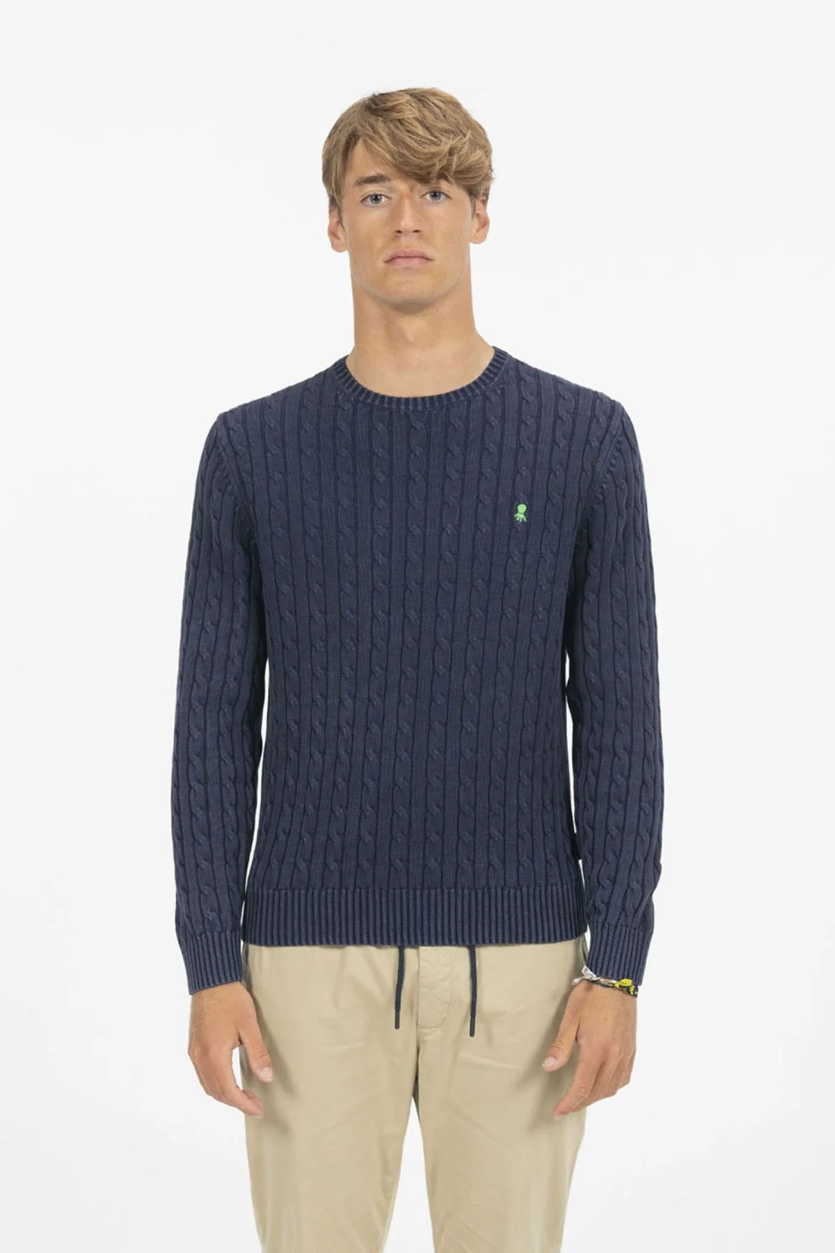 JERSEY PUNTO DE OCHOS LAVADO AZUL MARINO DELAVÉ - Image 5
