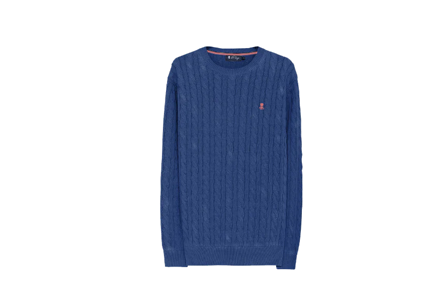 JERSEY PUNTO DE OCHOS LAVADO AZUL ROYAL - Image 7