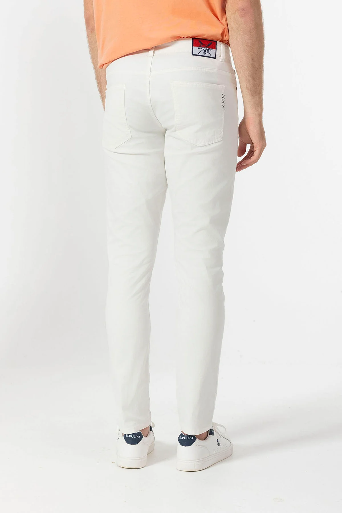 PANTALON 5 BOLSILLOS COLOR BLANCO PURO - Image 4