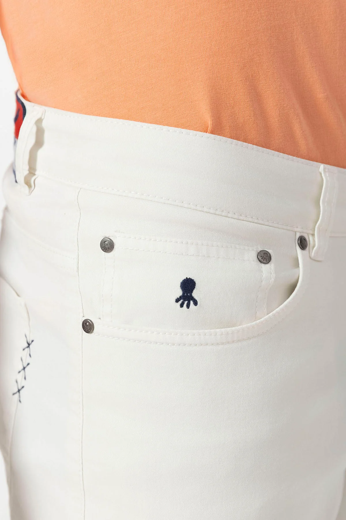 PANTALON 5 BOLSILLOS COLOR BLANCO PURO - Image 6