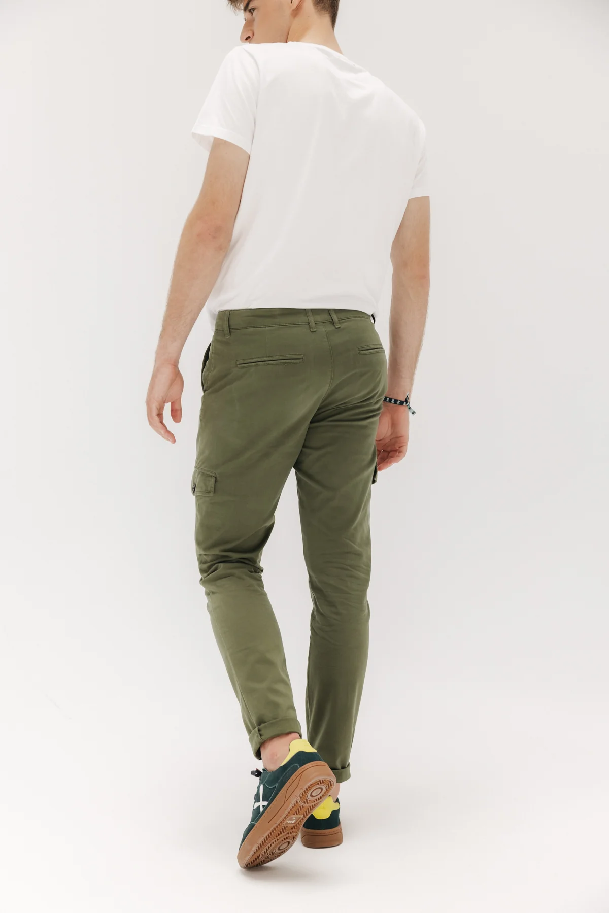 PANTALÓN CARGO SATIN VERDE KHAKI - Image 5